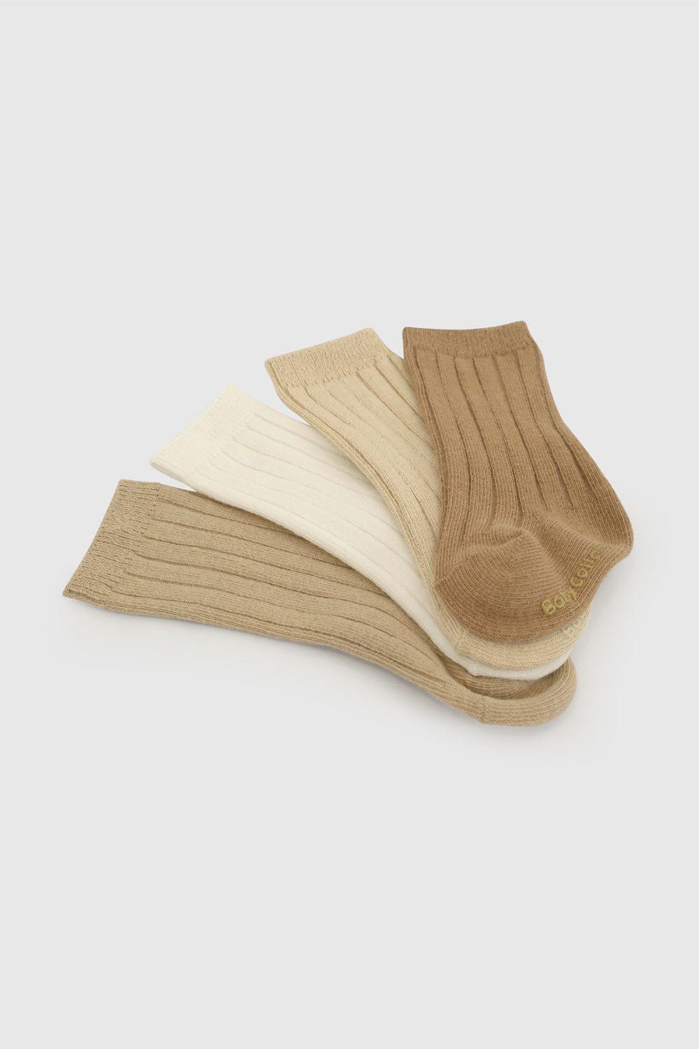 Calcetin Deportivo Beige Unisex bebé 7513 Colloky-2