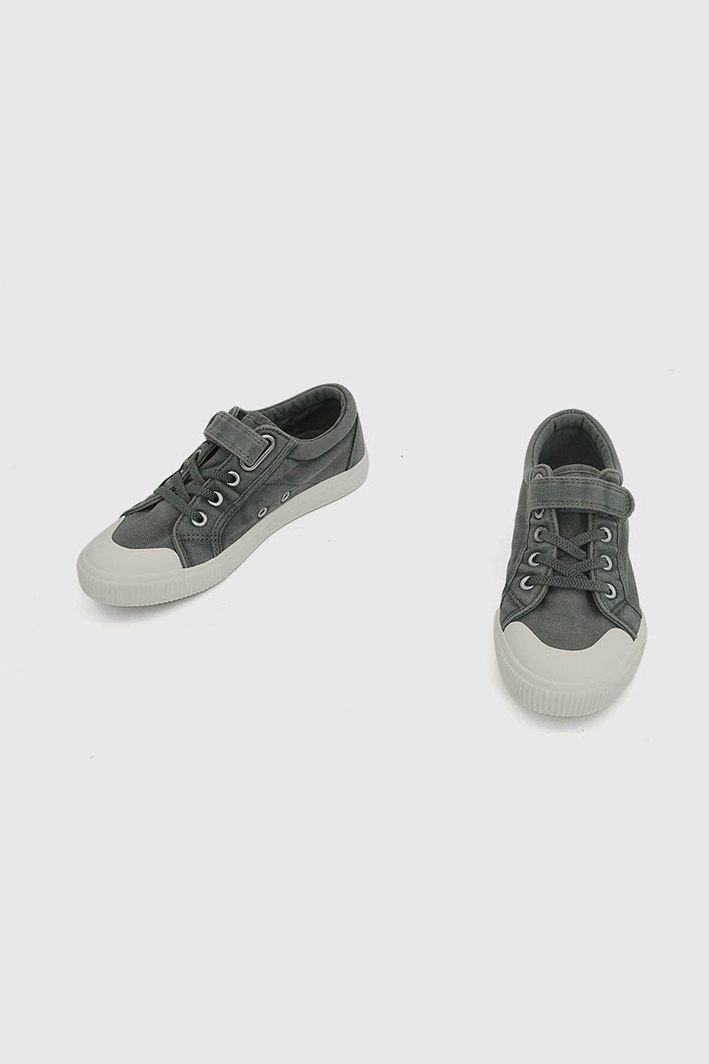 Zapatilla Lona Verde Niño 28-38 Colloky-3