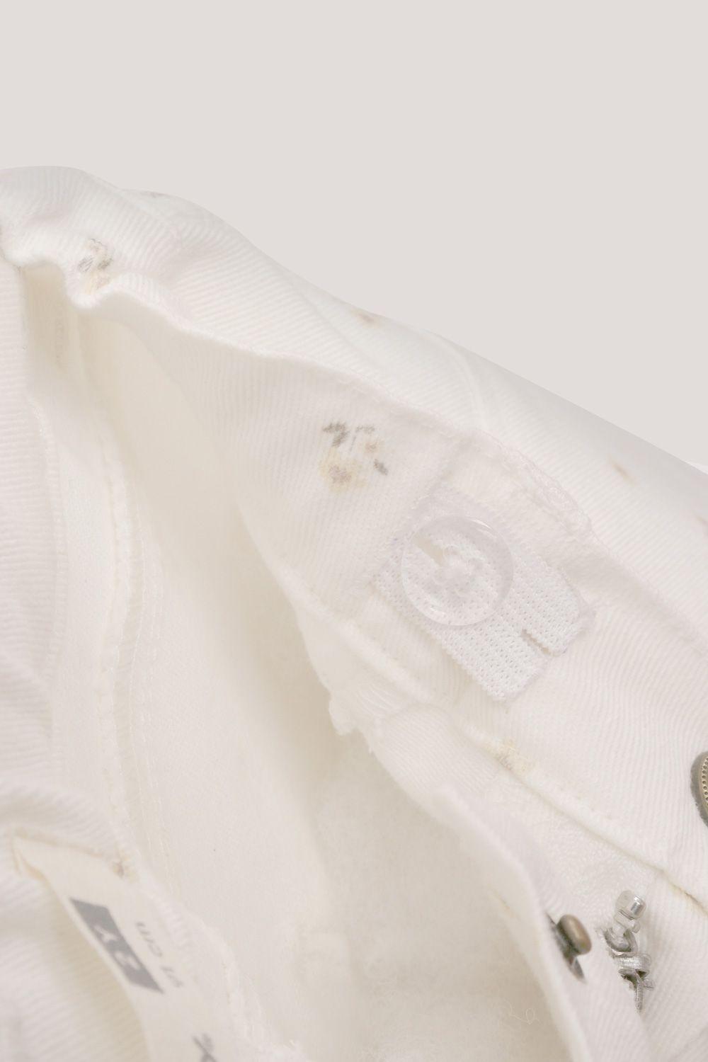 Pantalón Blanco Flores De Niña PTGB1278V26-3