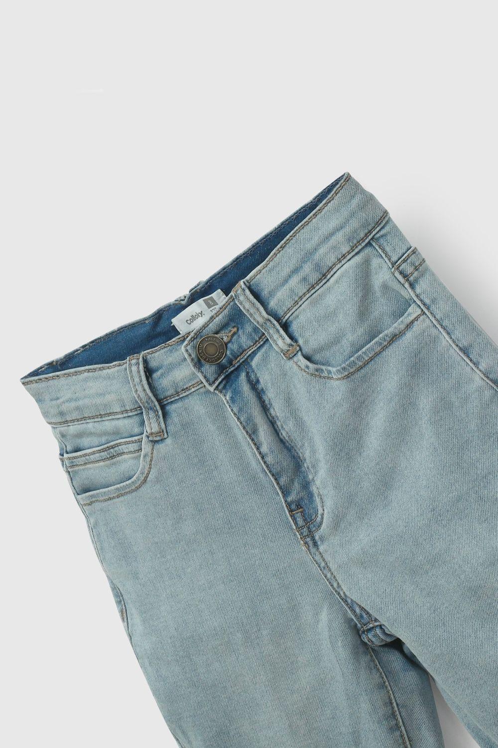 Bermuda Azul Elasticada De Niño BDPO0151V26-2