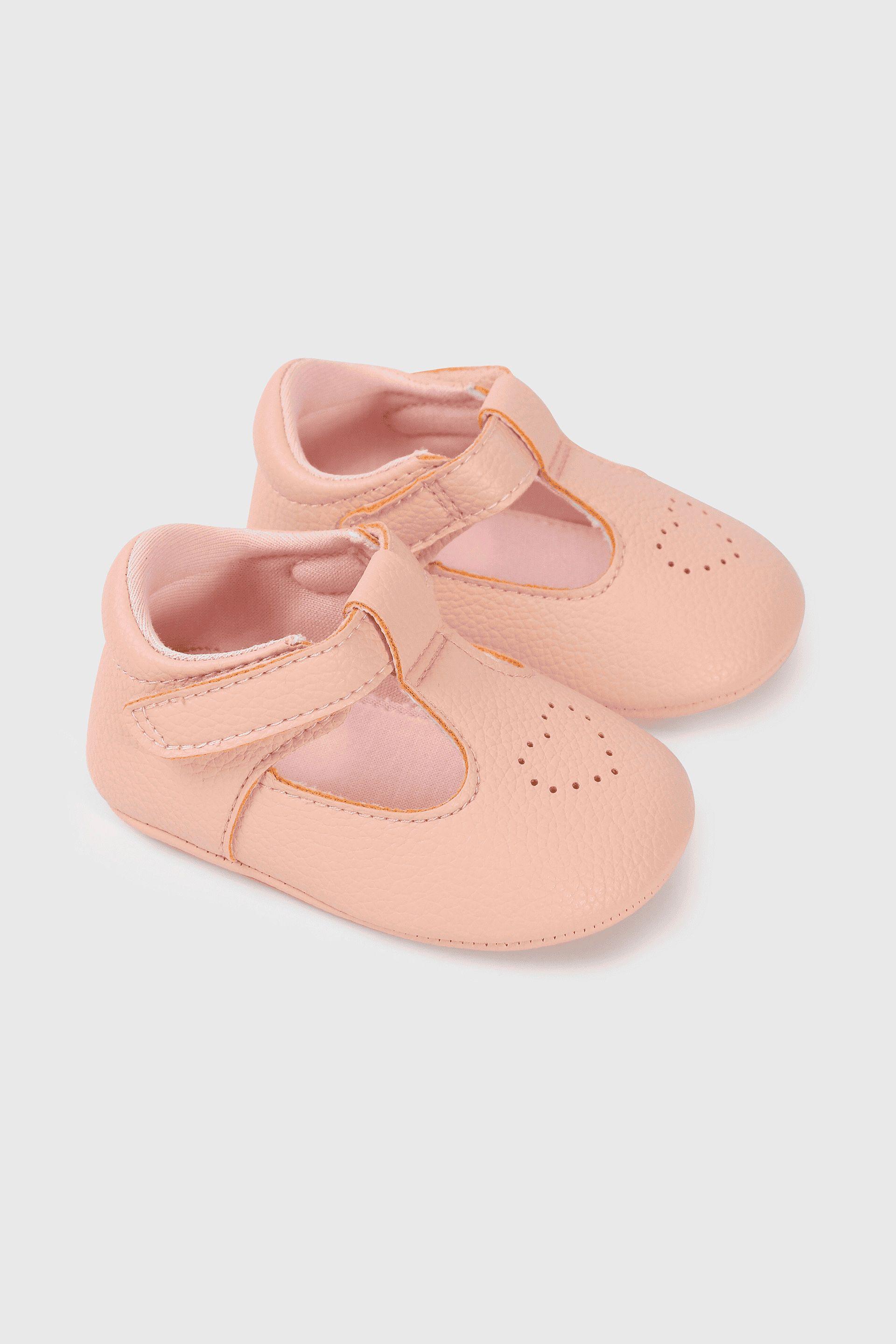 Zapatos rosados para niña, tiernos y cómodos-0