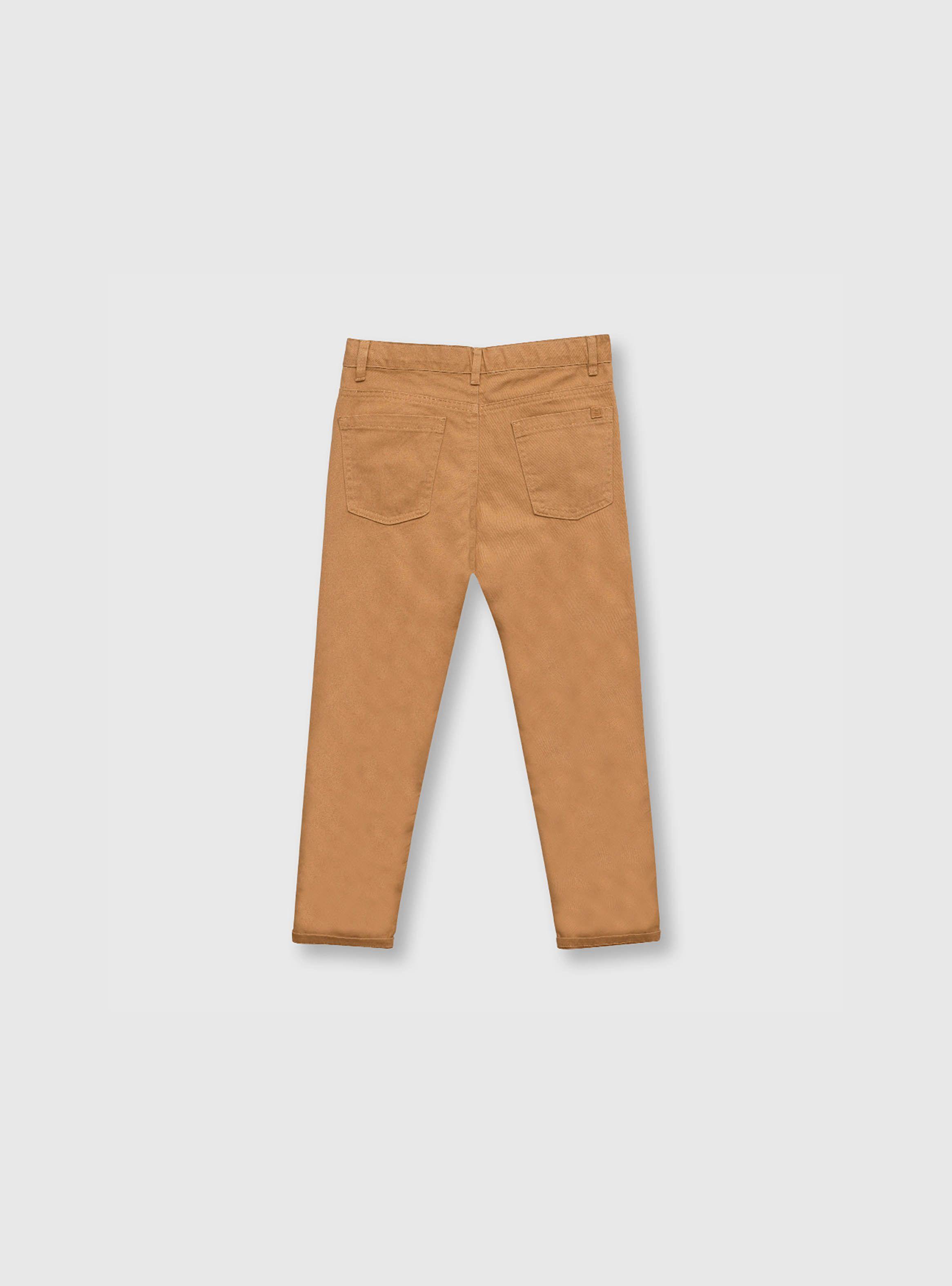 Pantalón Niño Clasico Café (2 A 12 Años) Colloky-1