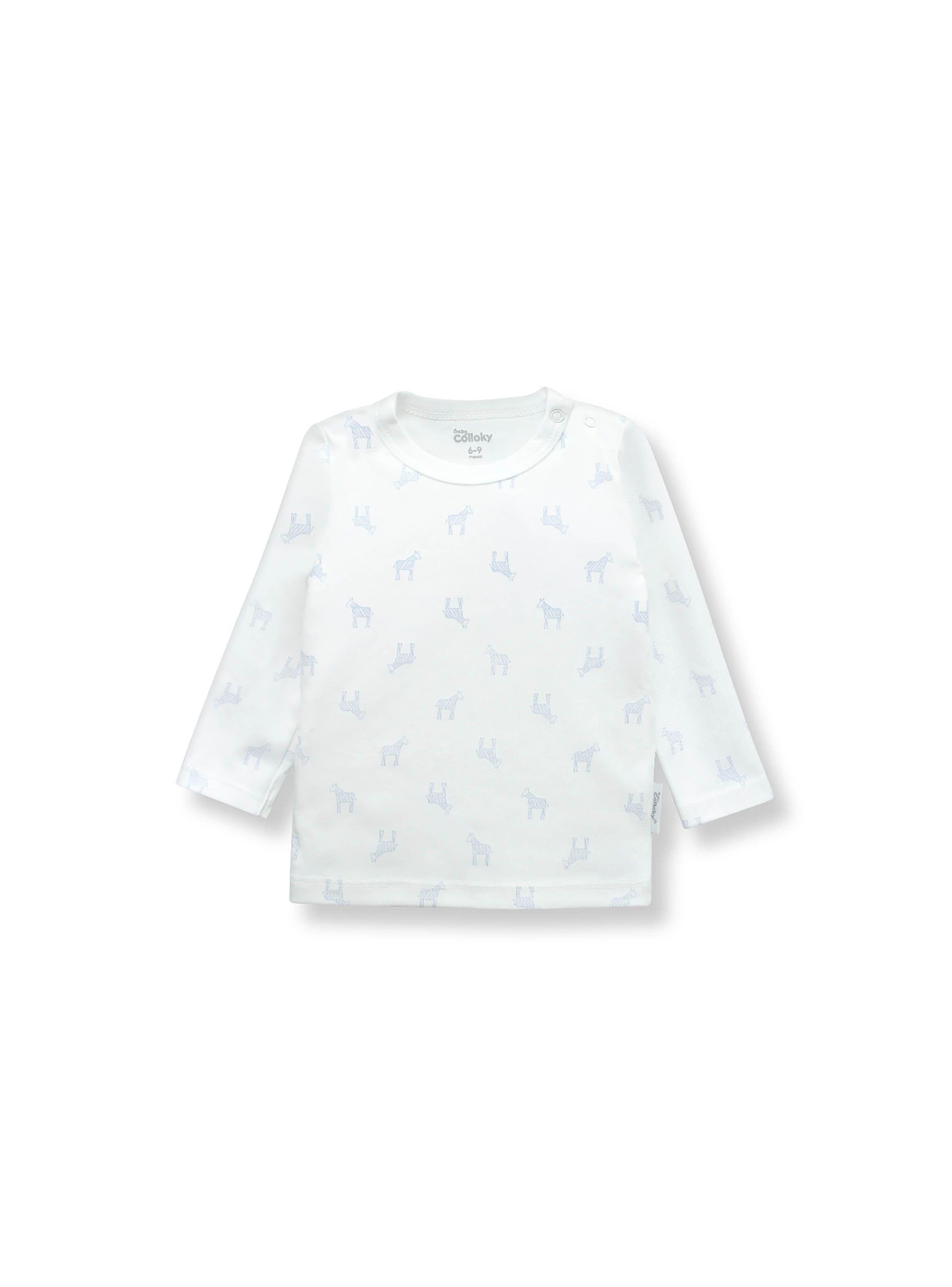 Camiseta Niño Celeste (0 A 24 Meses) Colloky-3