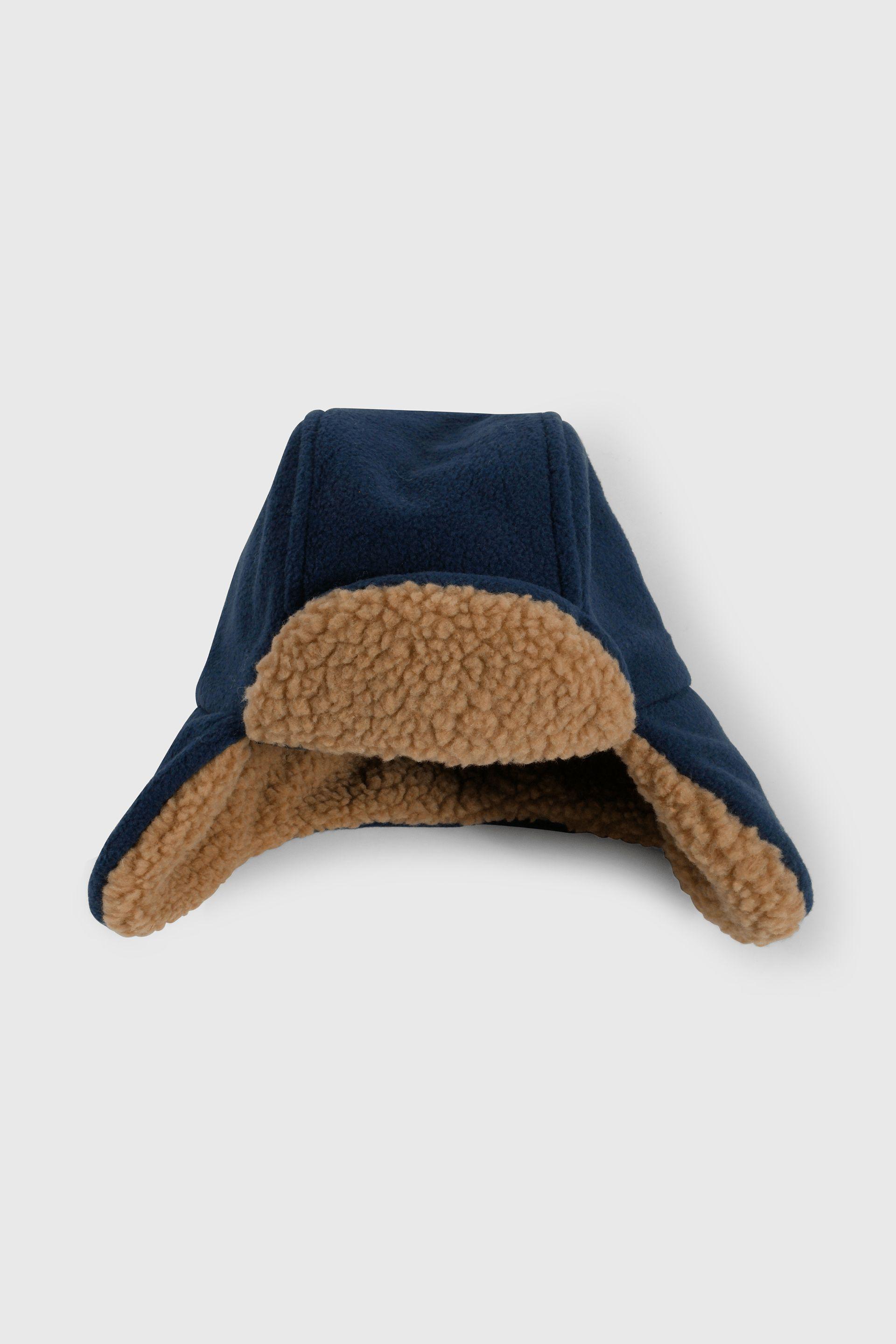 Gorro de Polar con Forro de Chiporro Azul-1