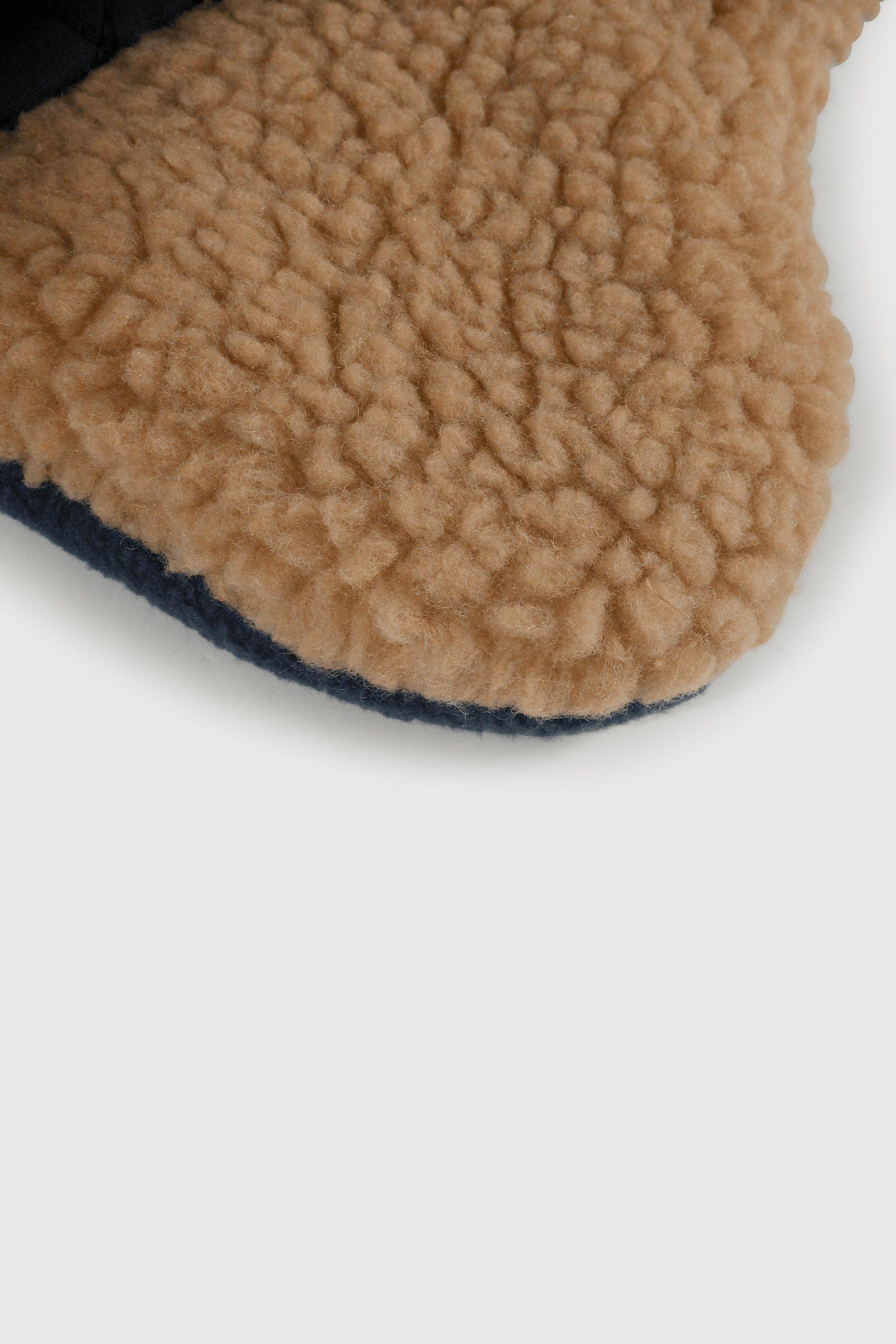 Gorro de Polar con Forro de Chiporro Azul-2