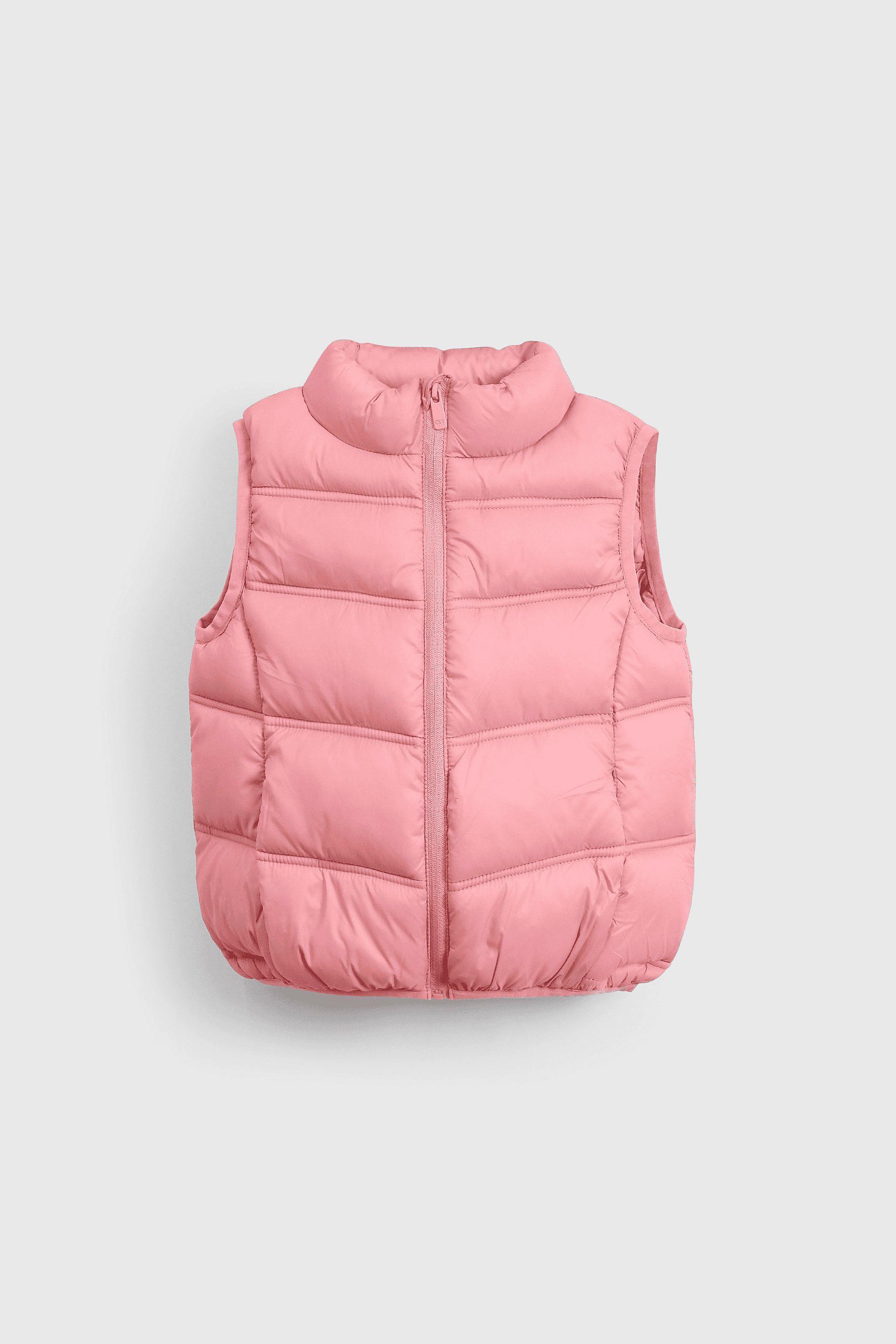 Parka Sin Mangas Rosada-0