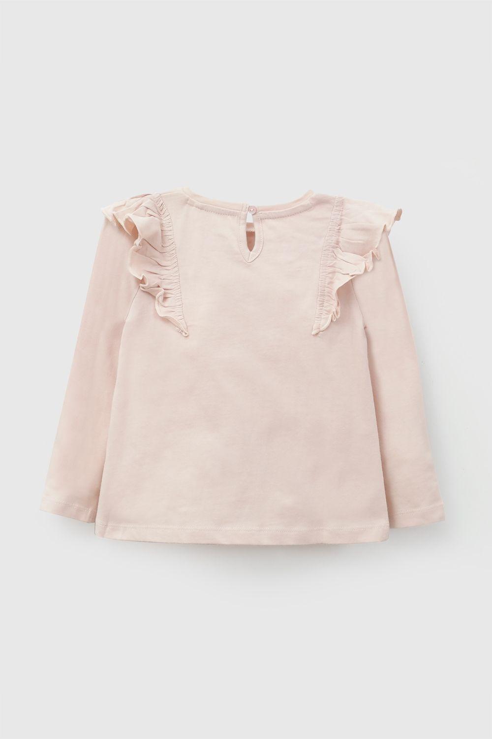 Polera Vuelos Rosa Viejo Niña 6-9M a 4-5A Colloky-1