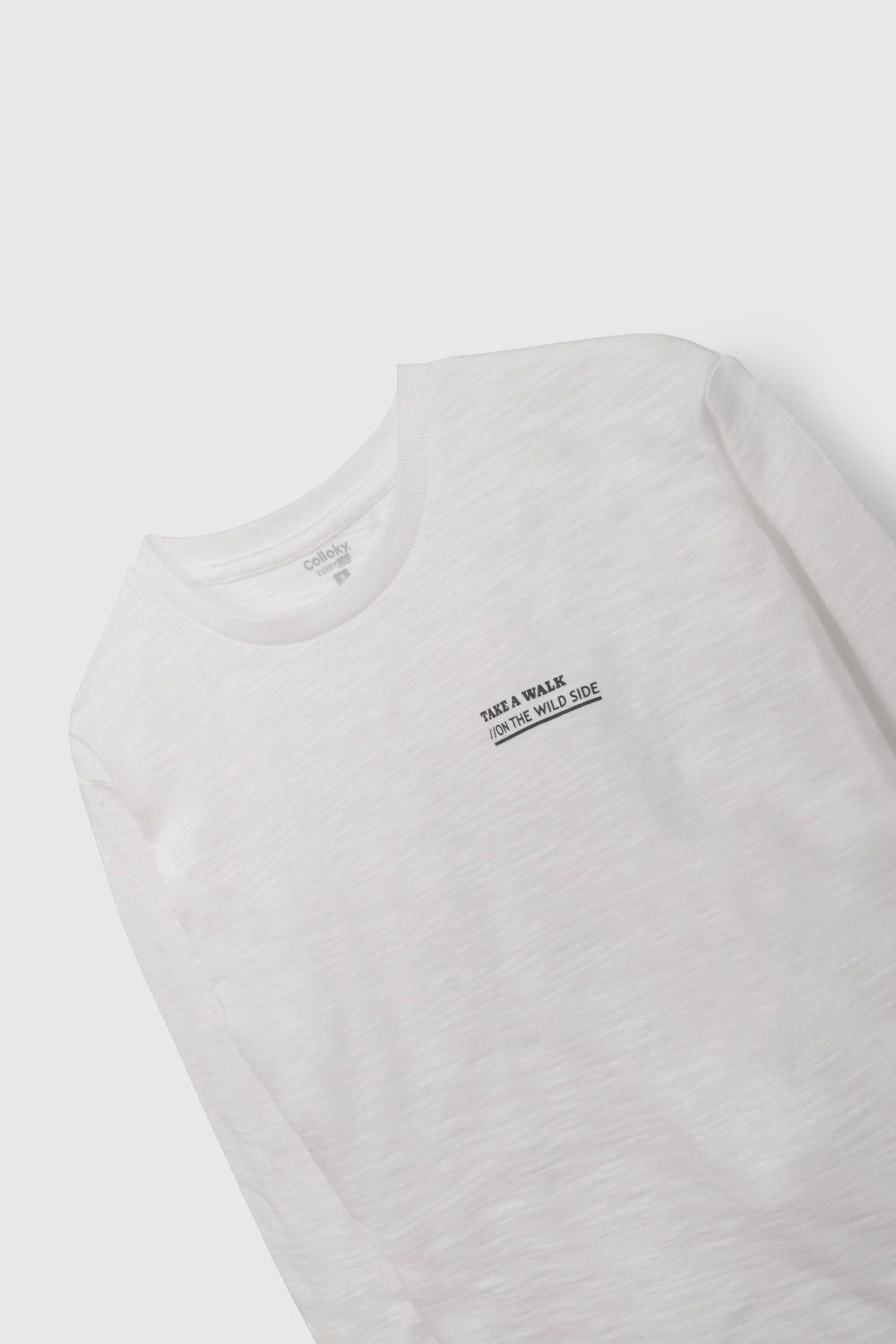 Polera Blanca Básica De Niño POJE0509V26-2