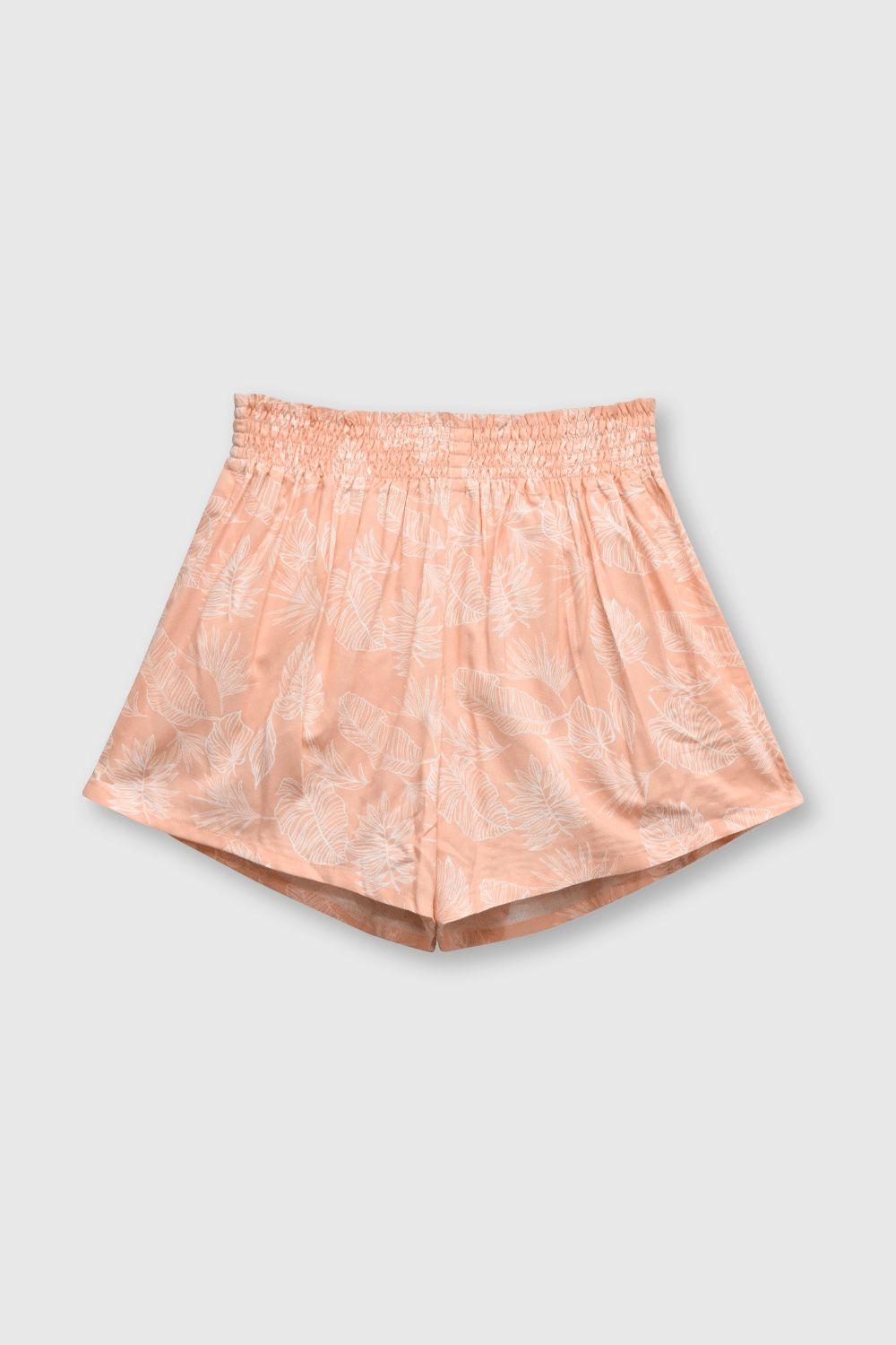 Short de niña relajado salmon (2 a 12 años)-0