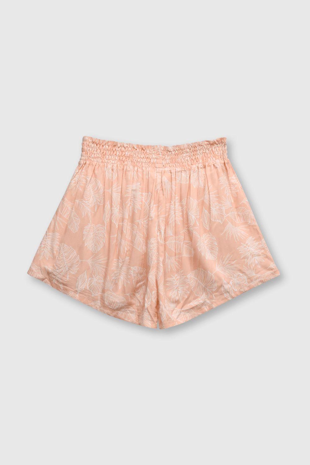 Short de niña relajado salmon (2 a 12 años)-1