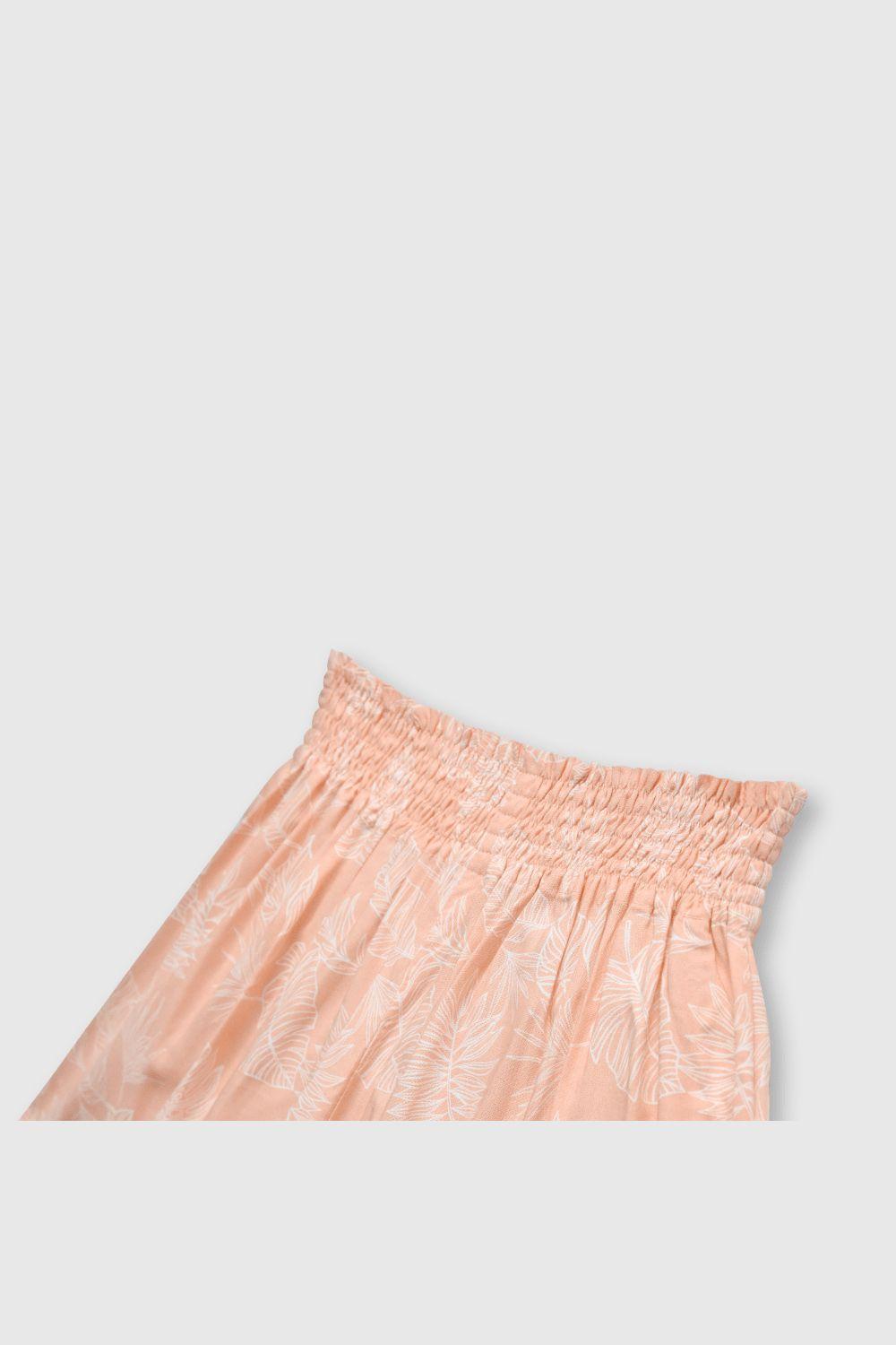 Short de niña relajado salmon (2 a 12 años)-2