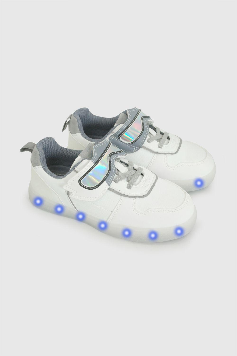 Zapatilla Luces Blanca Niño 28-38 Colloky-0