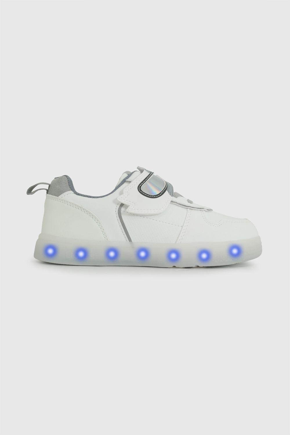 Zapatilla Luces Blanca Niño 28-38 Colloky-1