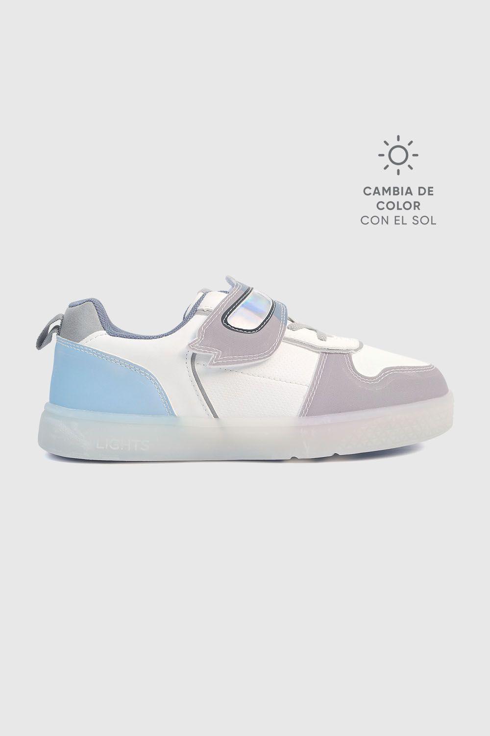 Zapatilla Luces Blanca Niño 28-38 Colloky-2