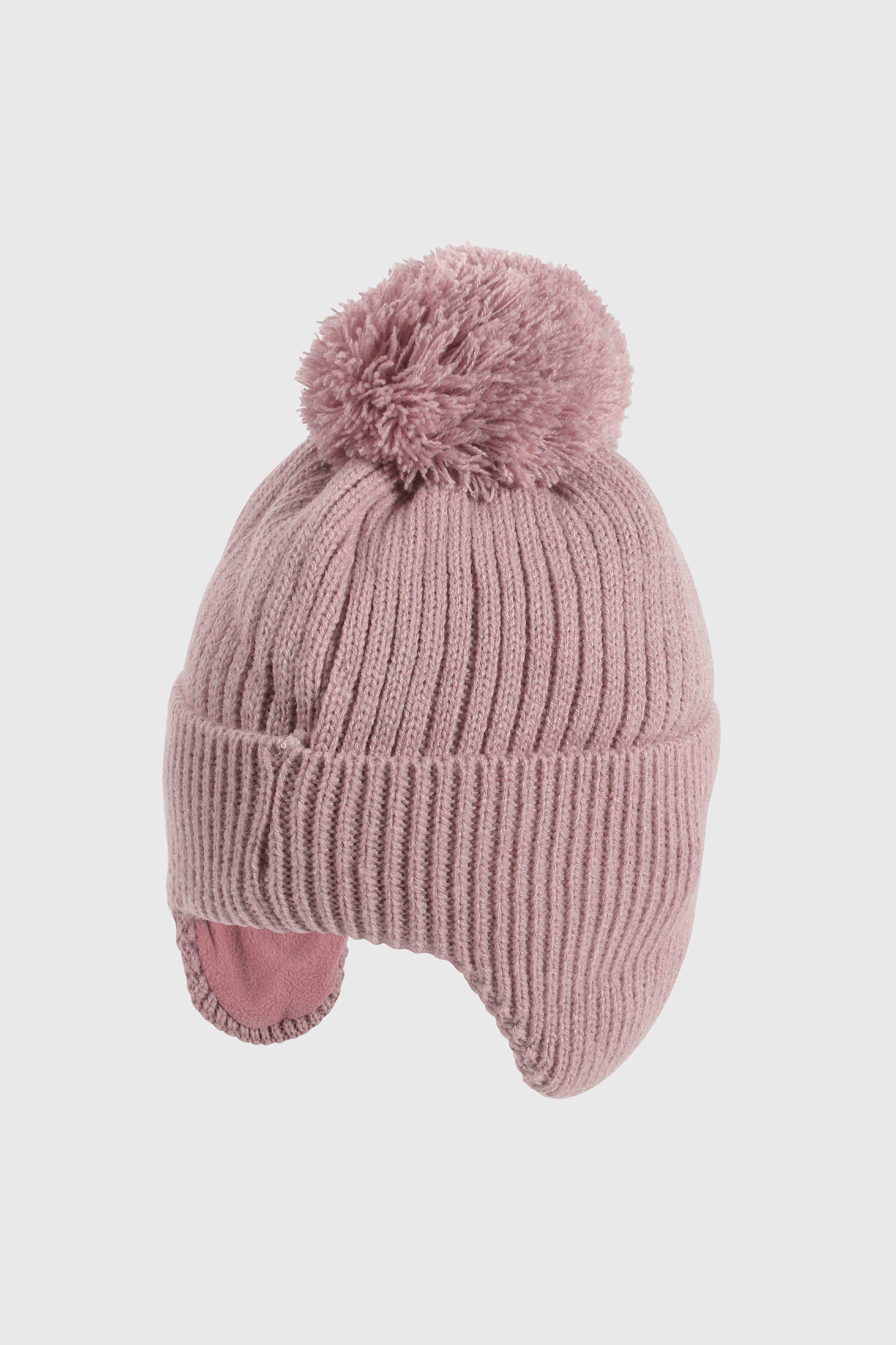 Gorro Tejido con Forro Morado-0