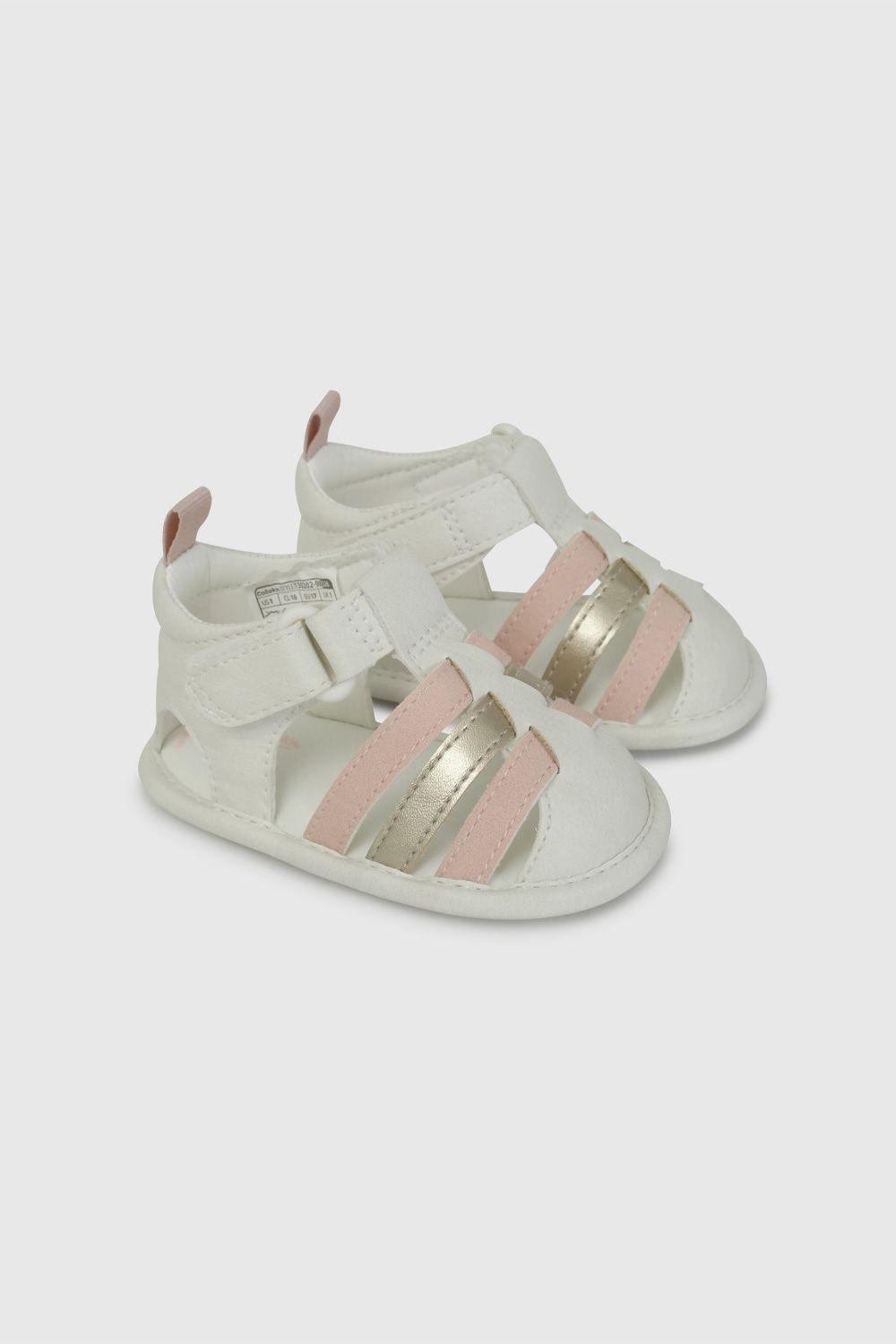 Sandalia Cangrejera Beige y Rosado 13020298V26-0