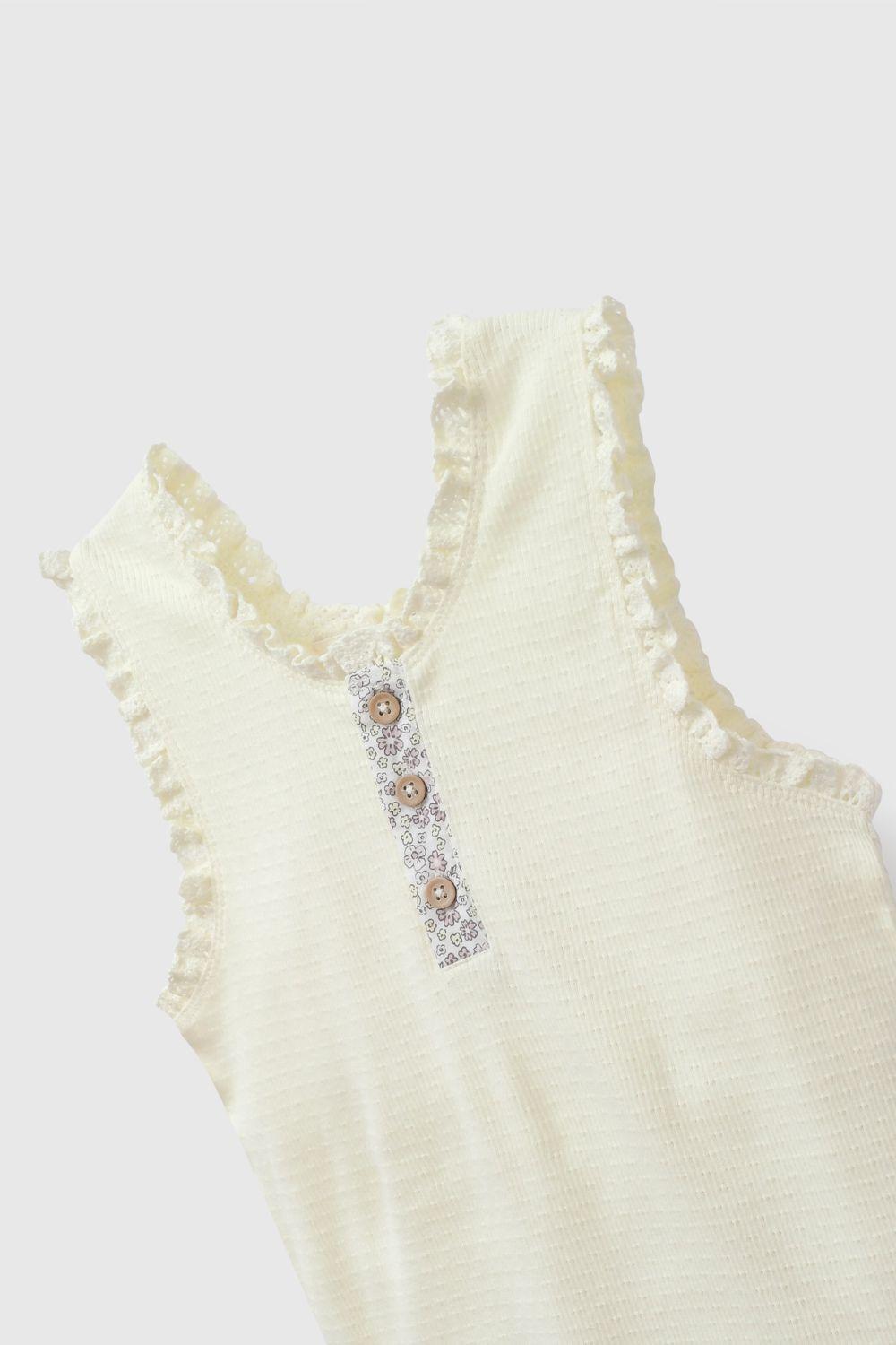 Polera Amarilla Rib De Niña POPU1020V26-2