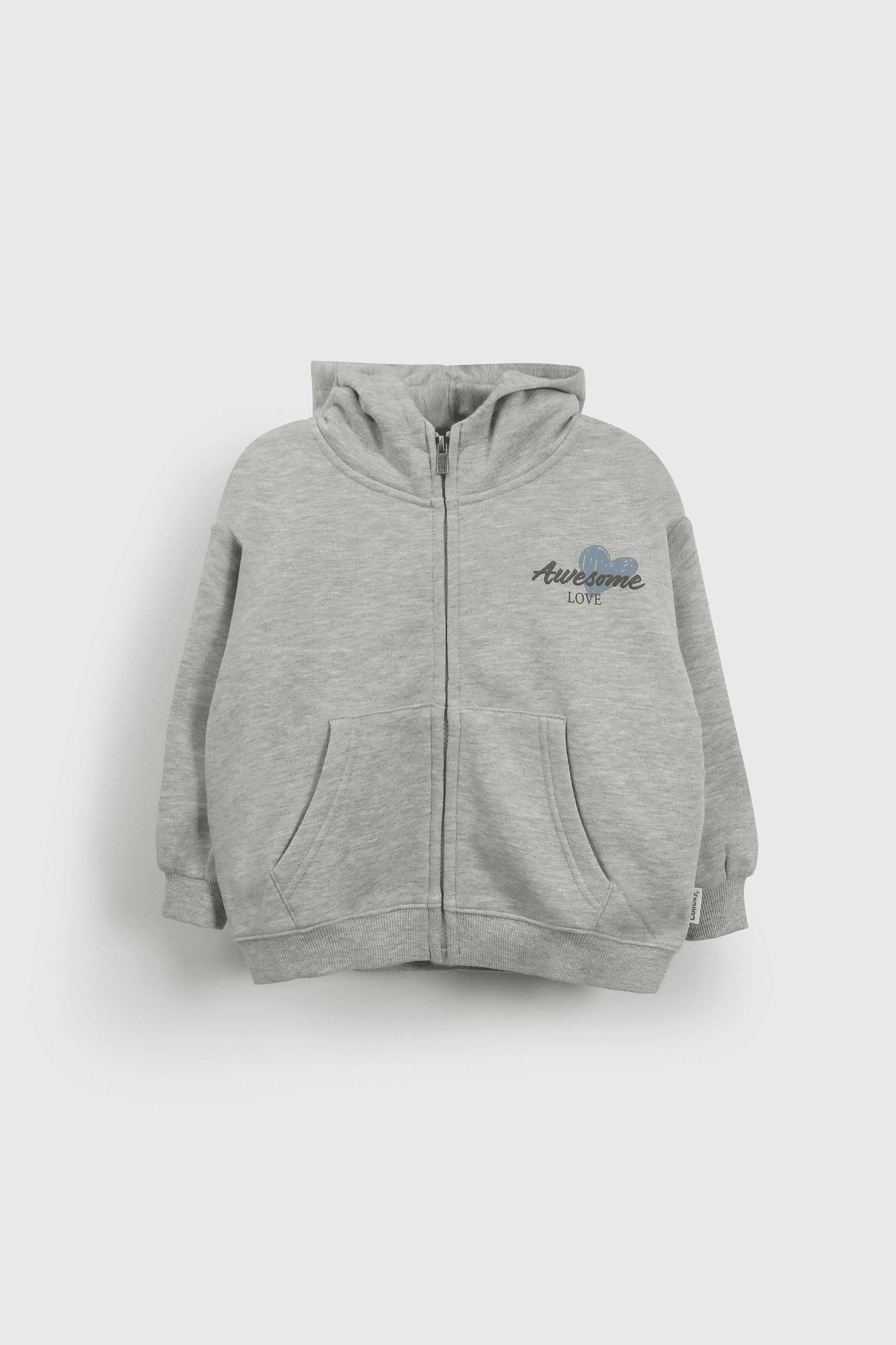 Polerón Gris con Cierre-0