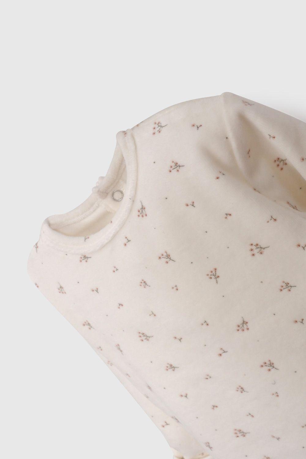 Clemente Blanco Plush Flores De Bebé OEPL0278V26-3