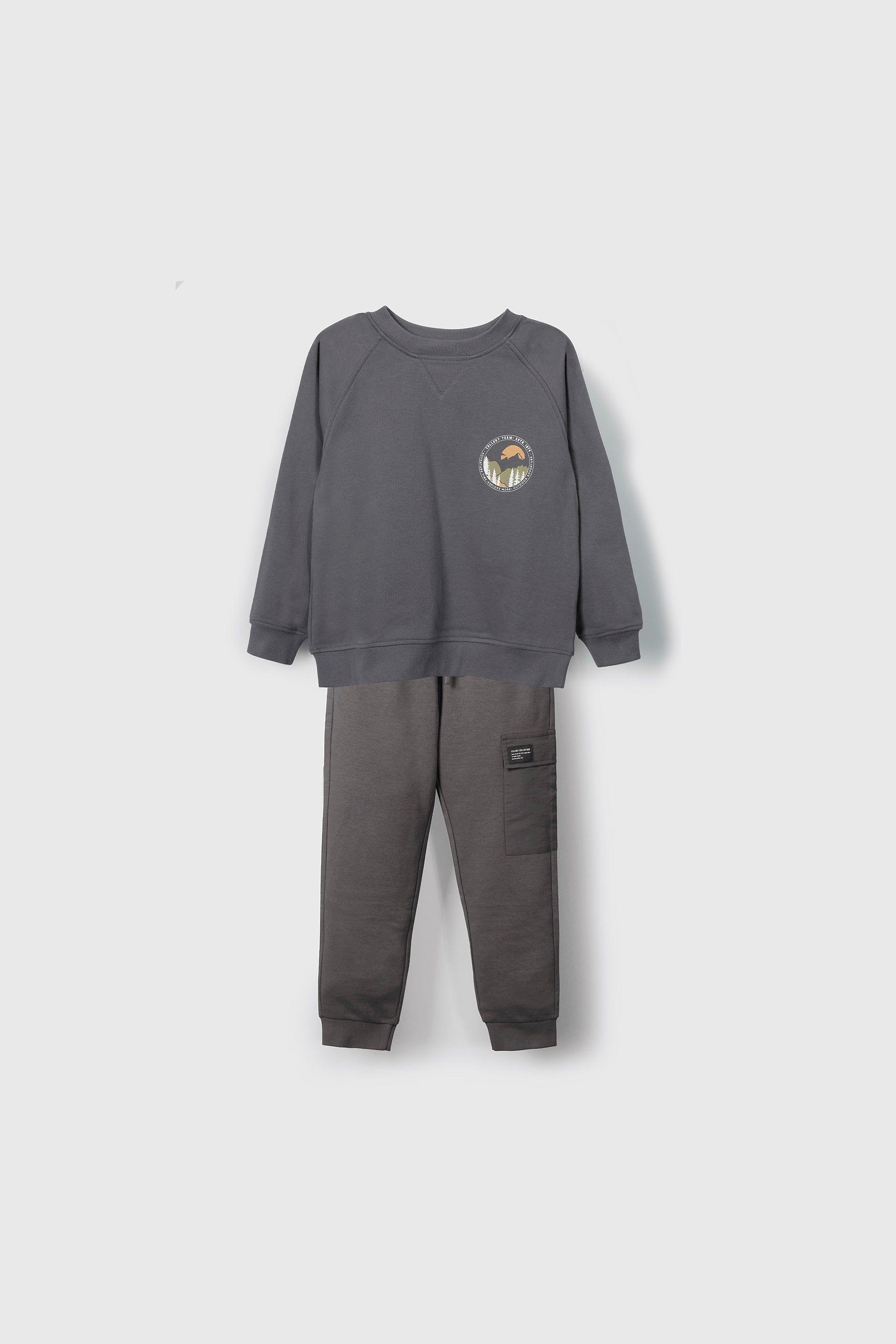 Buzo negro para niños, cómodo y moderno-4