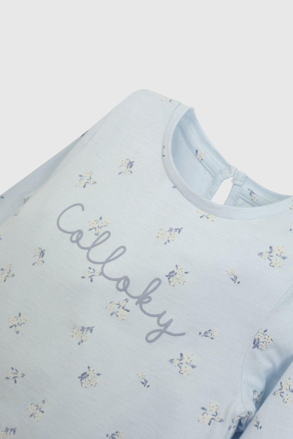 Polera Celeste Colloky De Niña P1JE0640V26-2