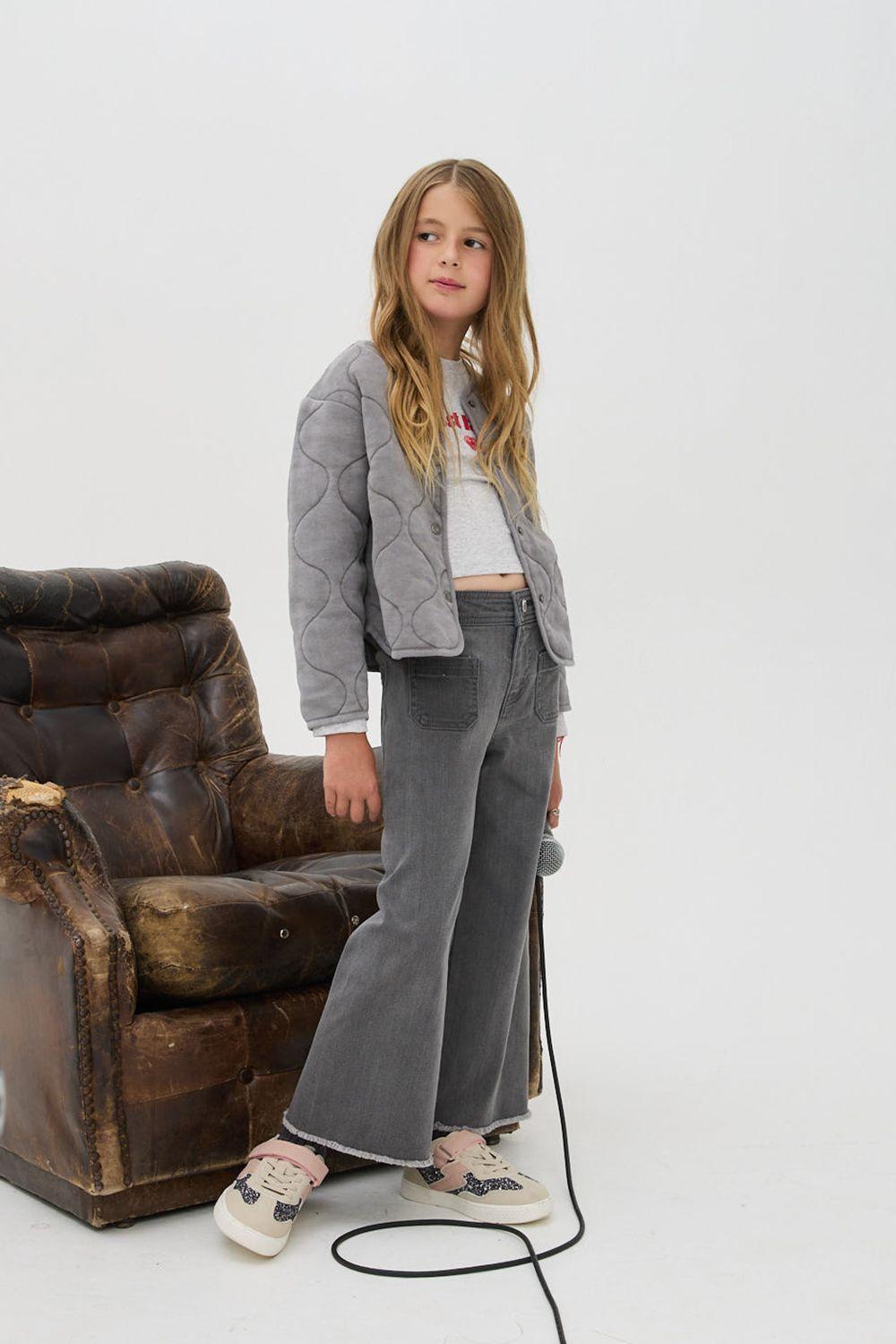 Jeans Niña Gris 7837 Colloky-1