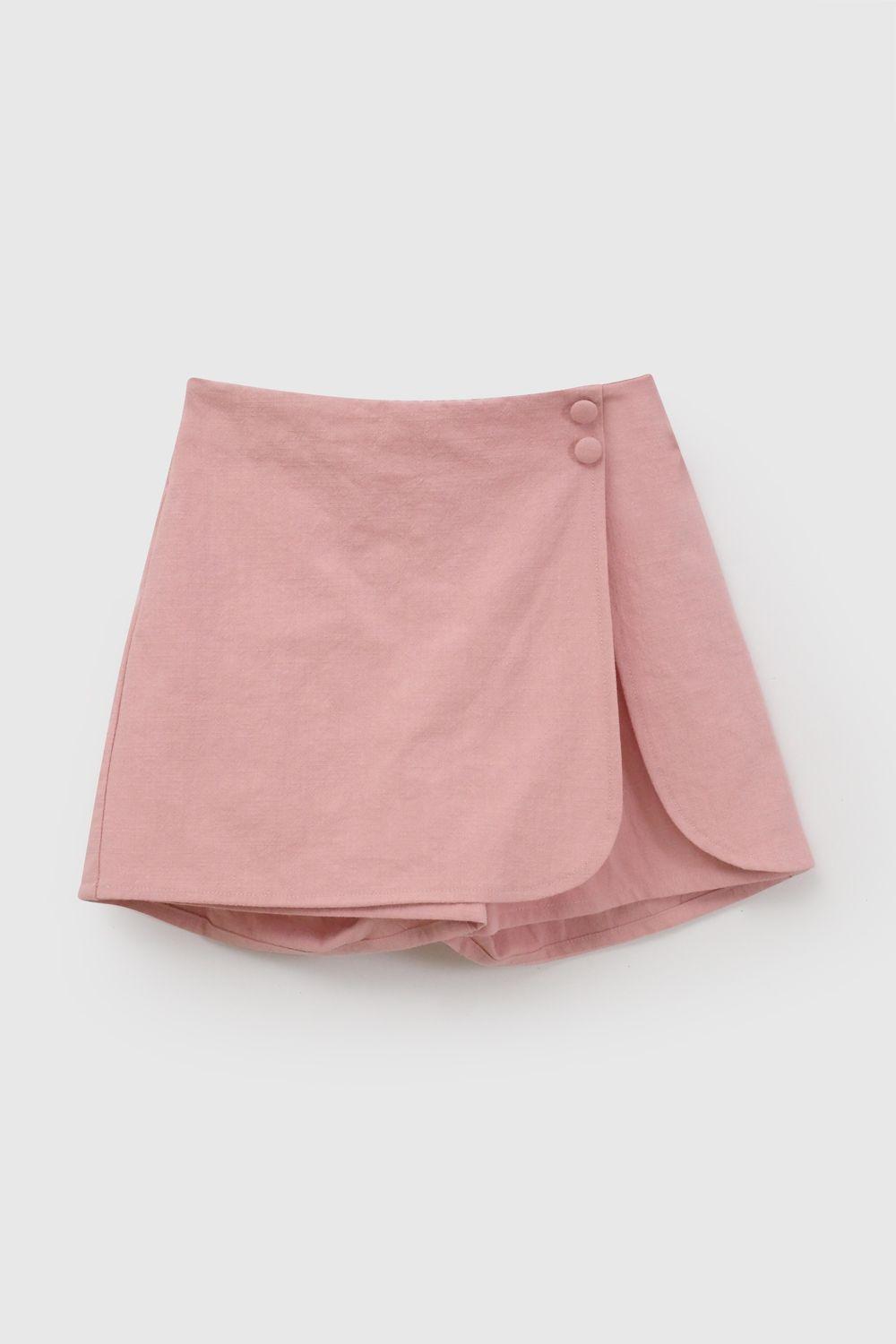 Falda Short Rosa Viejo Niña 3-4A a 12-13A Colloky-2