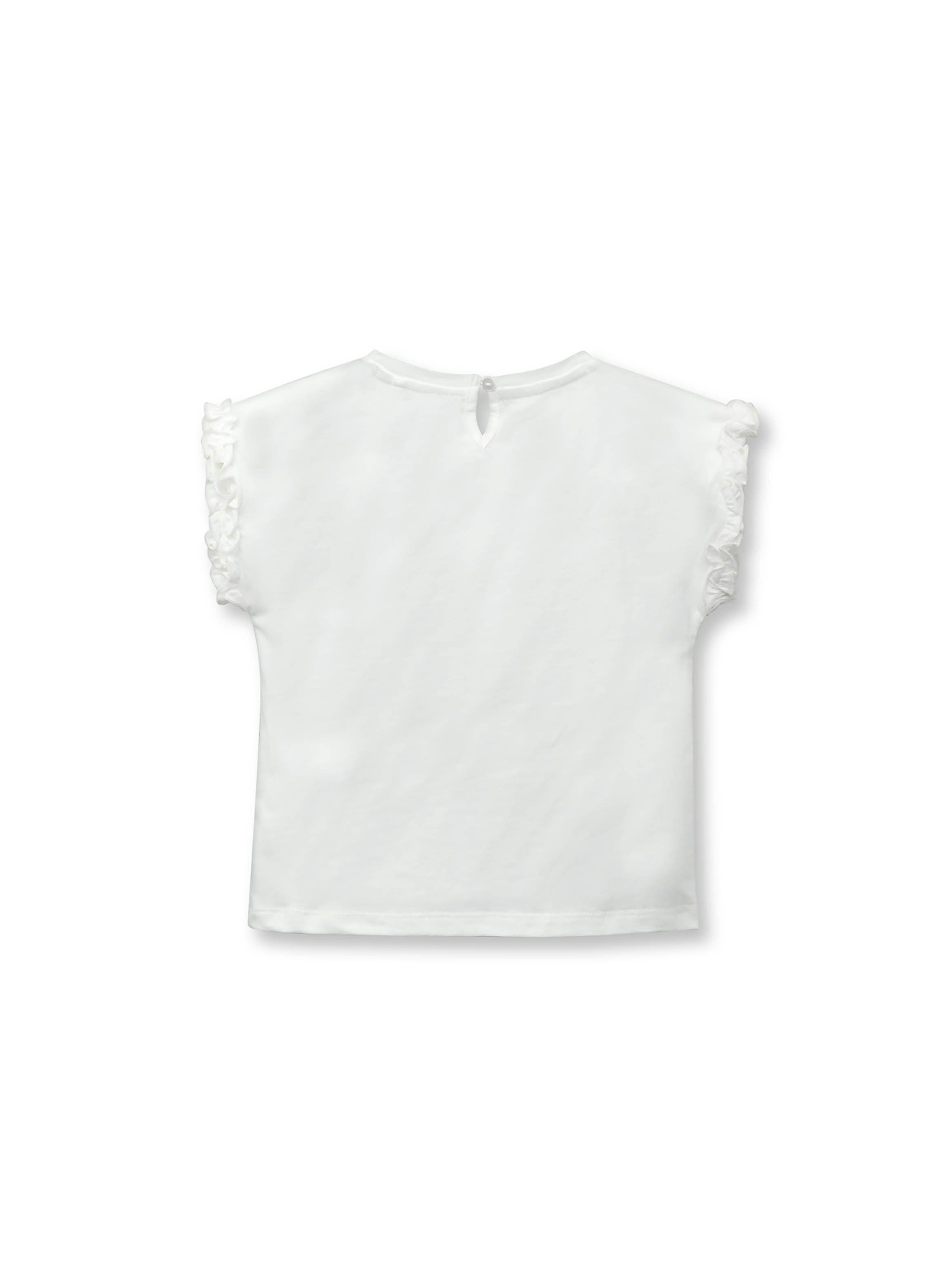 Polera De Bebé Niña Tropical Blanco (3 A 36 Meses) Colloky-1