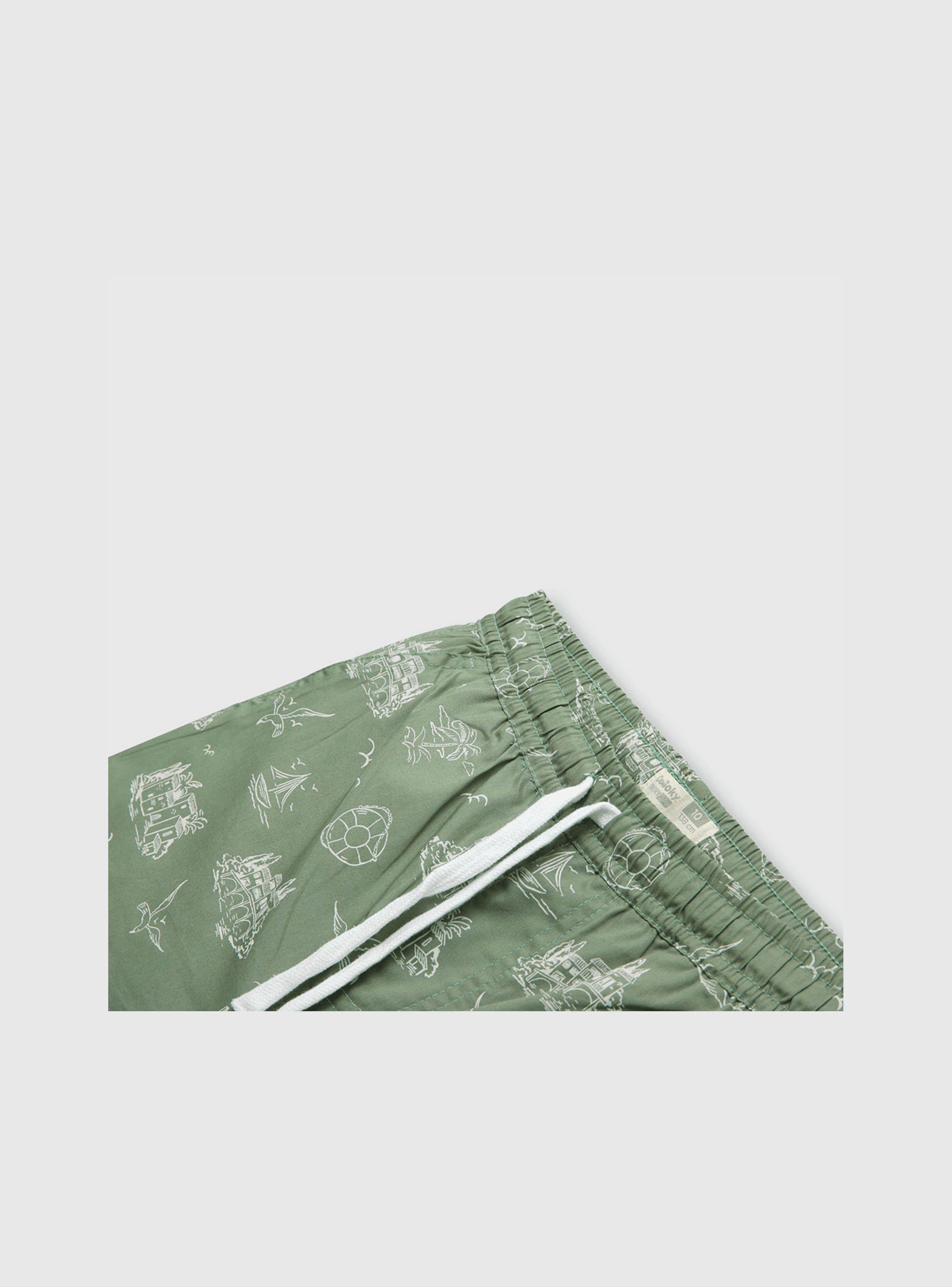 Bermuda Niño Every Day Verde Olivo (2 A 12 Años) Colloky-2