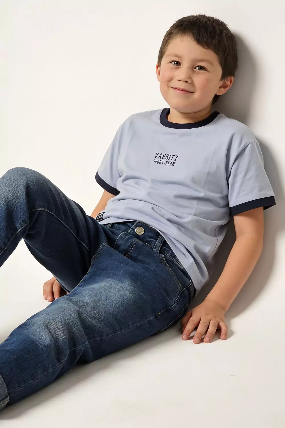 Polera Varsity Sport Celeste Niño 3-4A a 12-13A Colloky-2