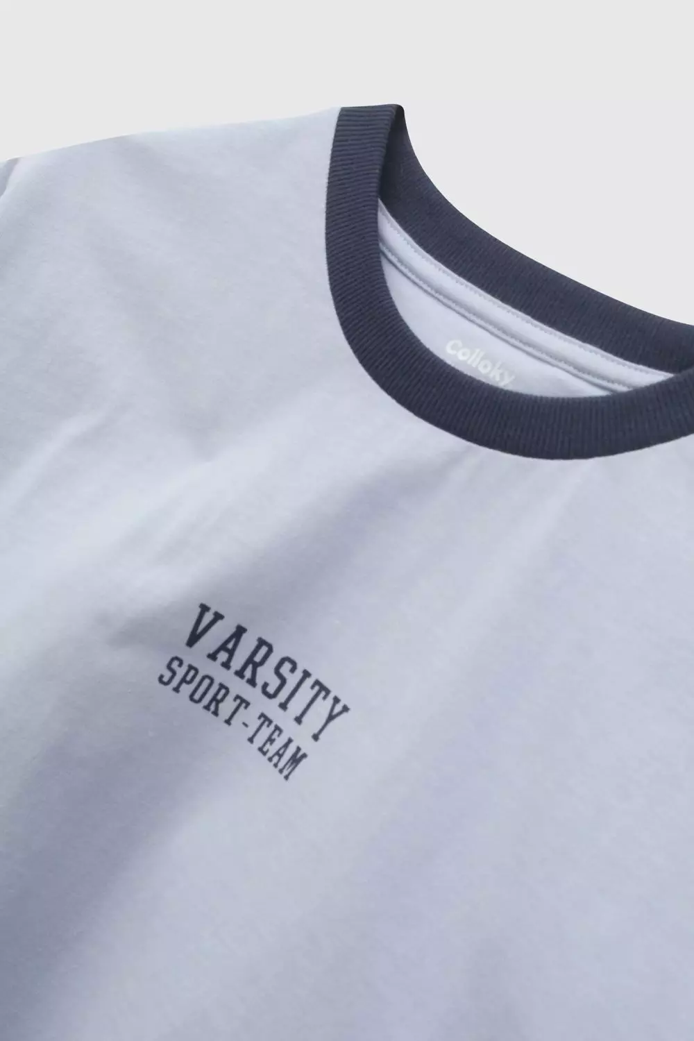 Polera Varsity Sport Celeste Niño 3-4A a 12-13A Colloky-3