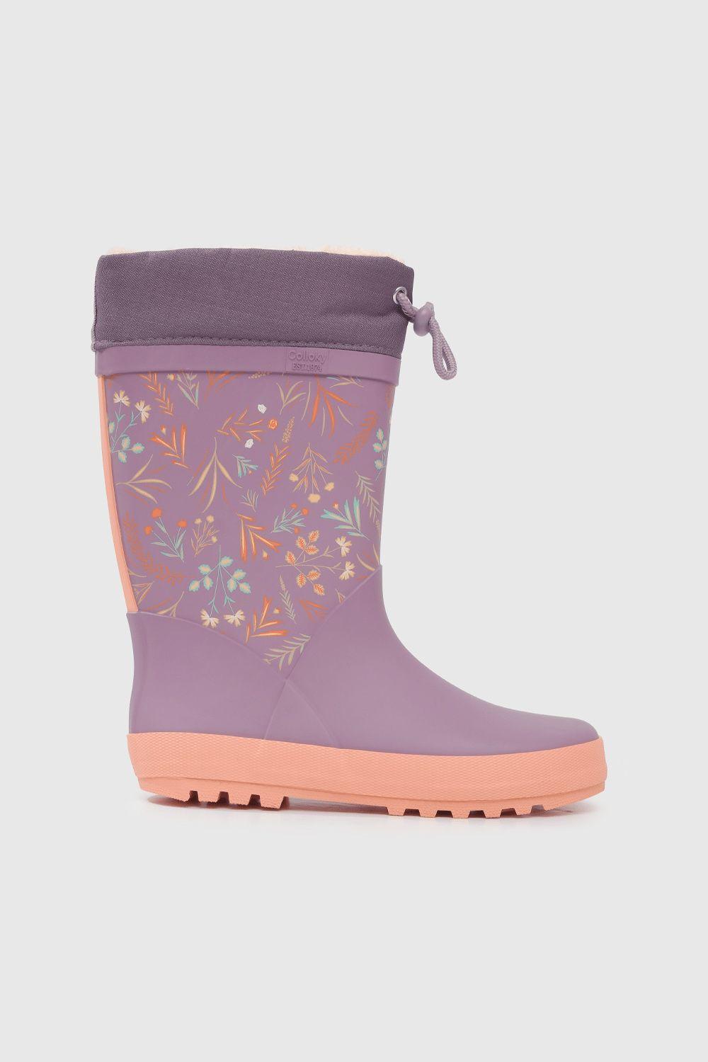 Bota De Agua Niñas Lila 53661 Colloky-1