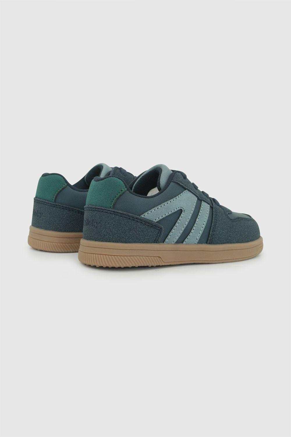 Zapatilla lifestyle urbana niño caminante azul 21-27-4