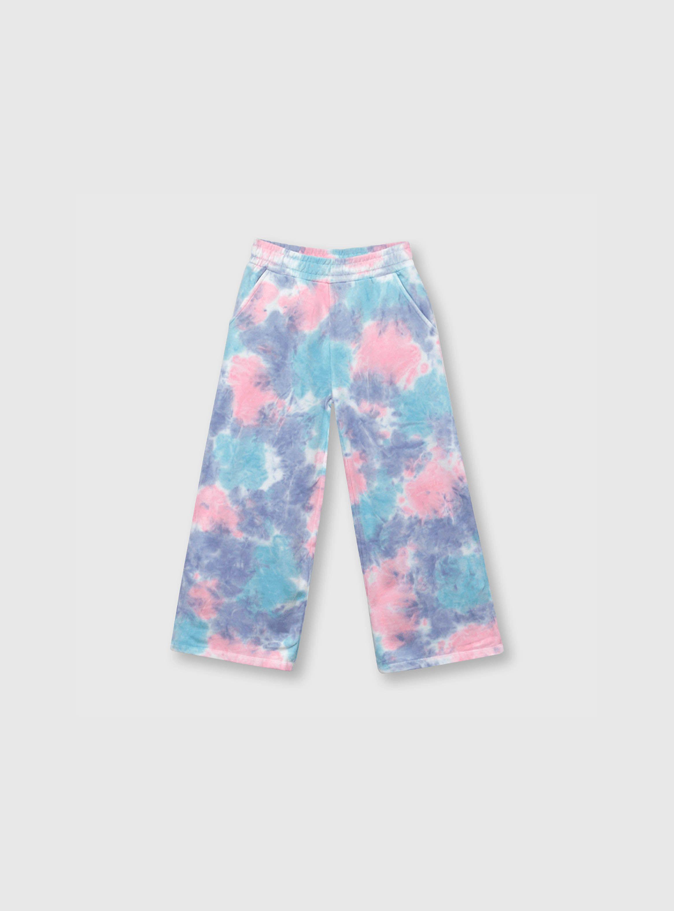 Pantalón De Niña Tie Dyed Morado (2 A 12 Años) Colloky-0