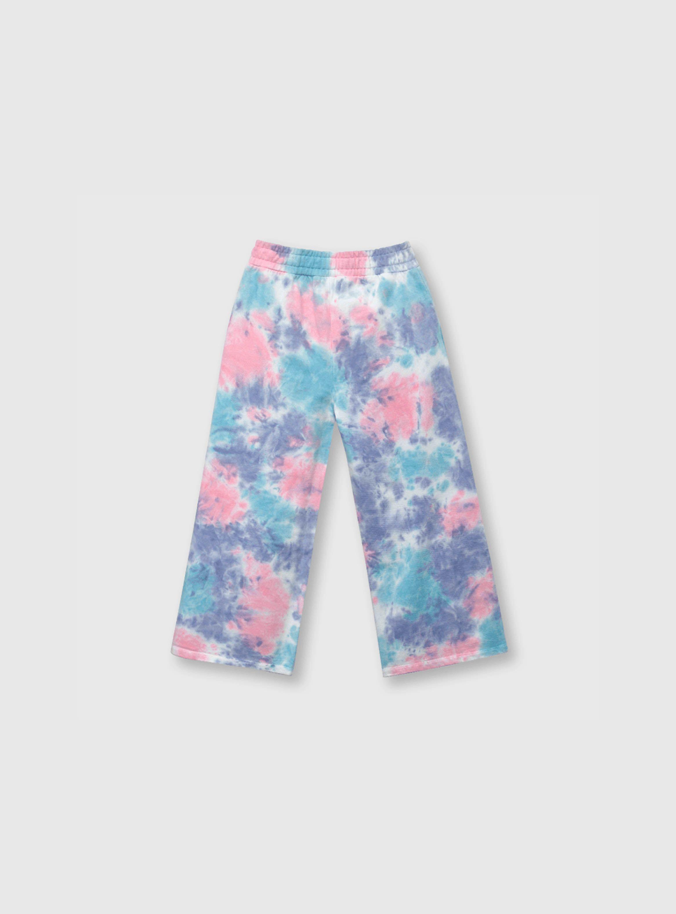 Pantalón De Niña Tie Dyed Morado (2 A 12 Años) Colloky-1