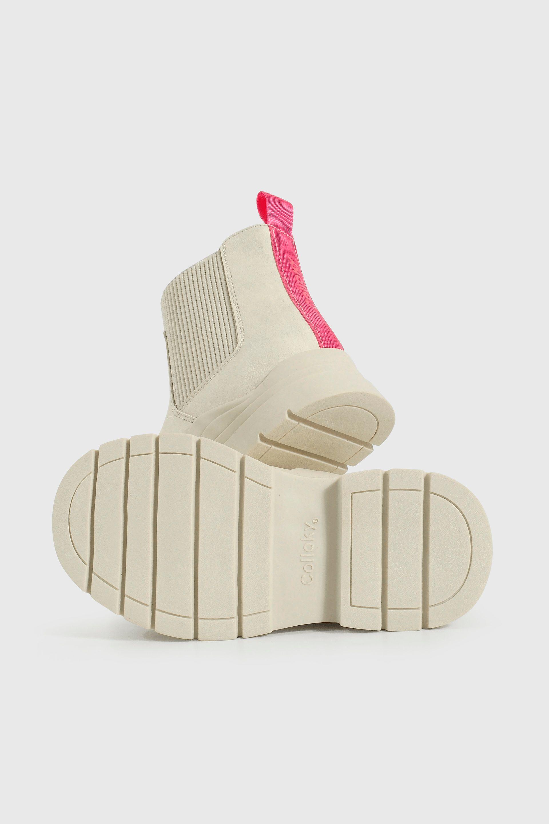 Bootie Caminante de Niña Blanco Caña Media con Cierre-2