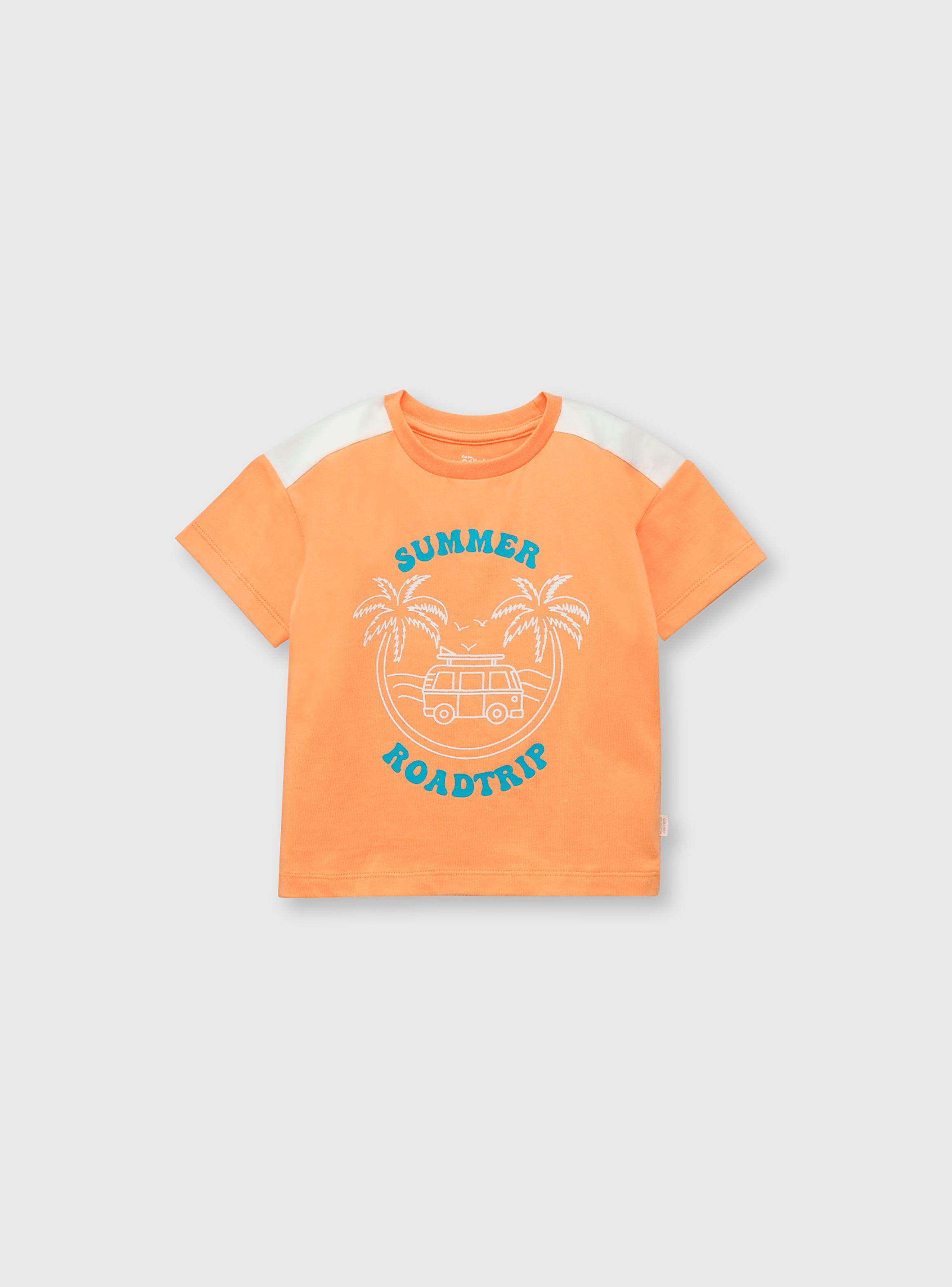 Polera Niño Naranjo 55621 Colloky-0