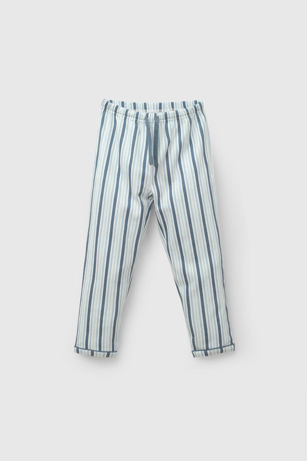 Pijama Algodón Rayas Azul Niño 2A a 12A Colloky-2