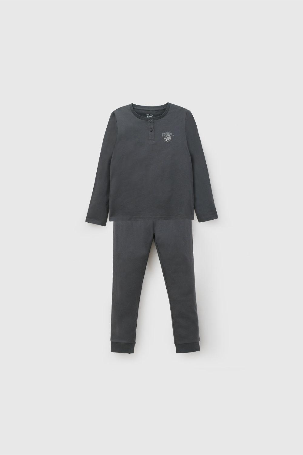 Pijama Gris Niño 7584 Colloky-0