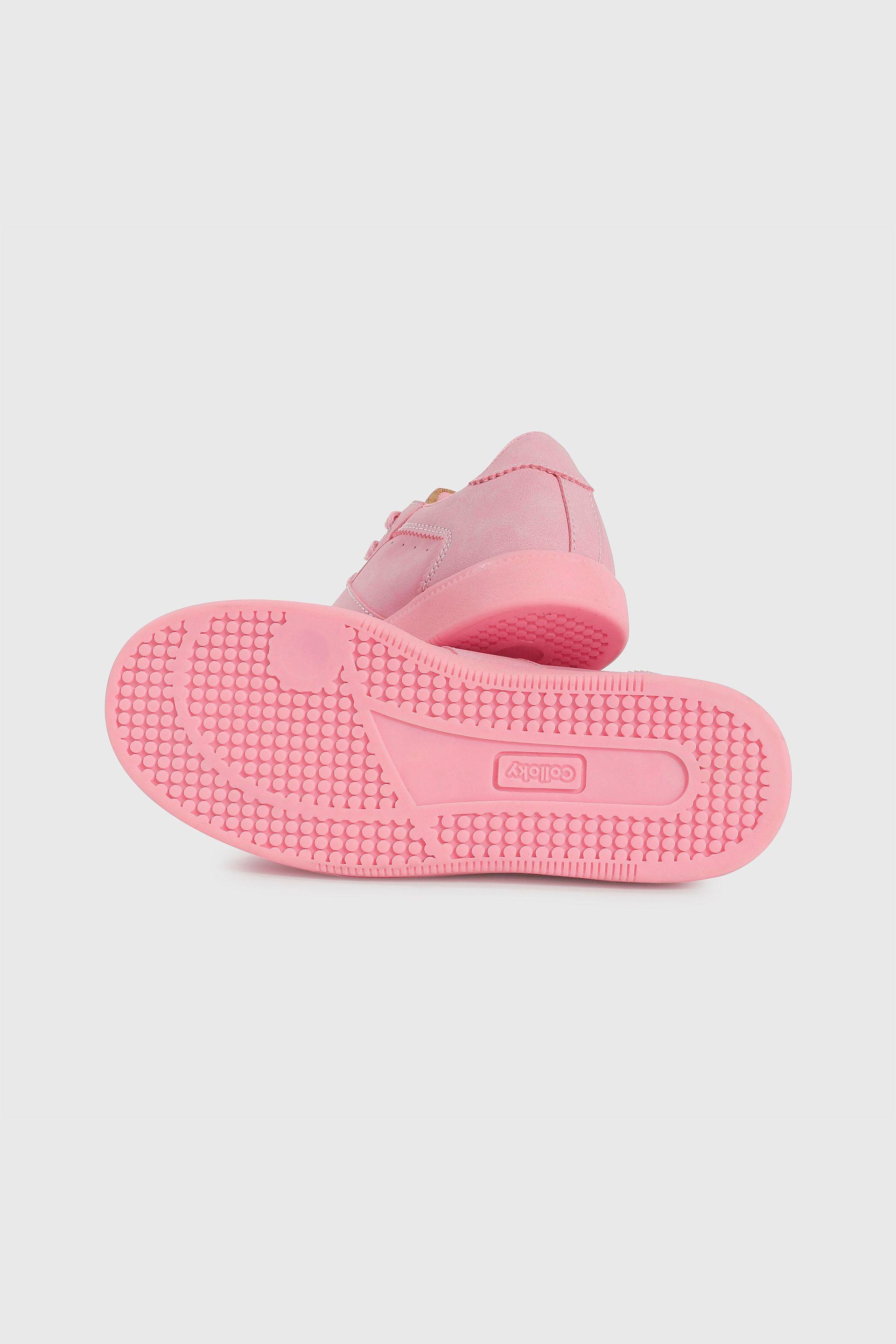 Zapatilla Lifestyle de Niña Fucsia Caña Baja con Cordón-2