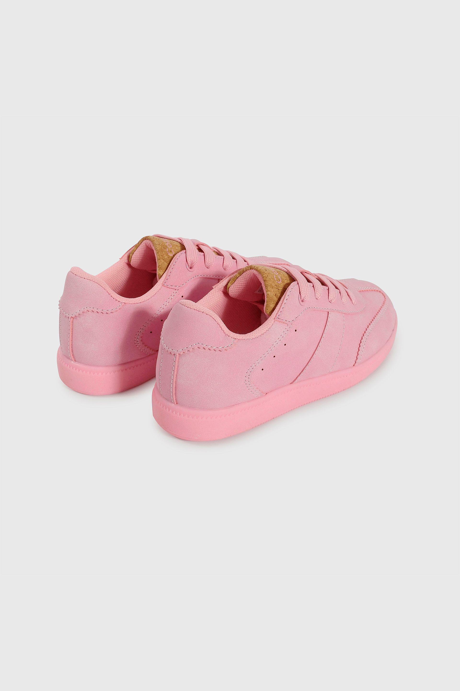 Zapatilla Lifestyle de Niña Fucsia Caña Baja con Cordón-4