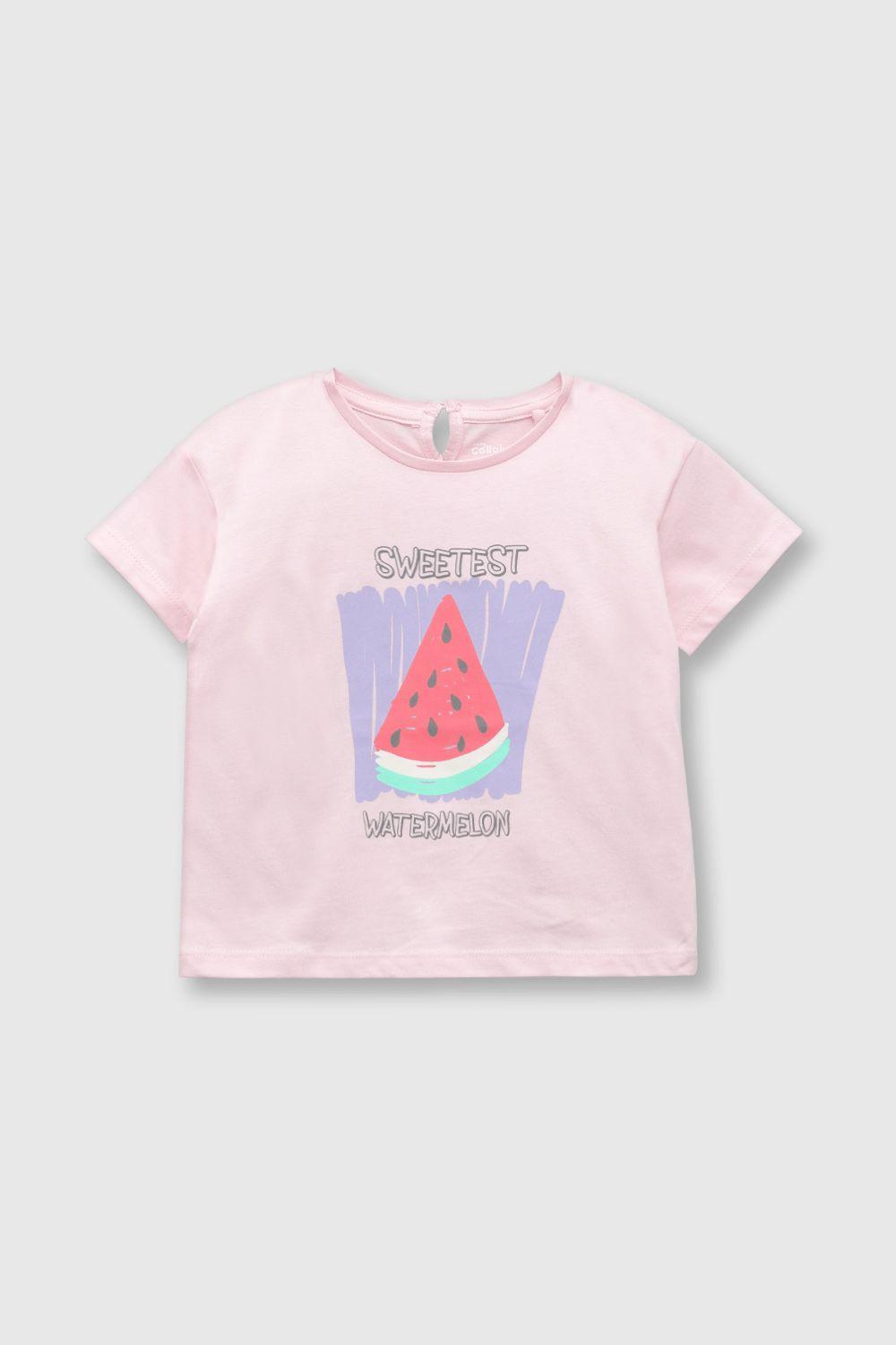 Polera De Bebés Sandia Fucsia (3 A 36 Meses)-0