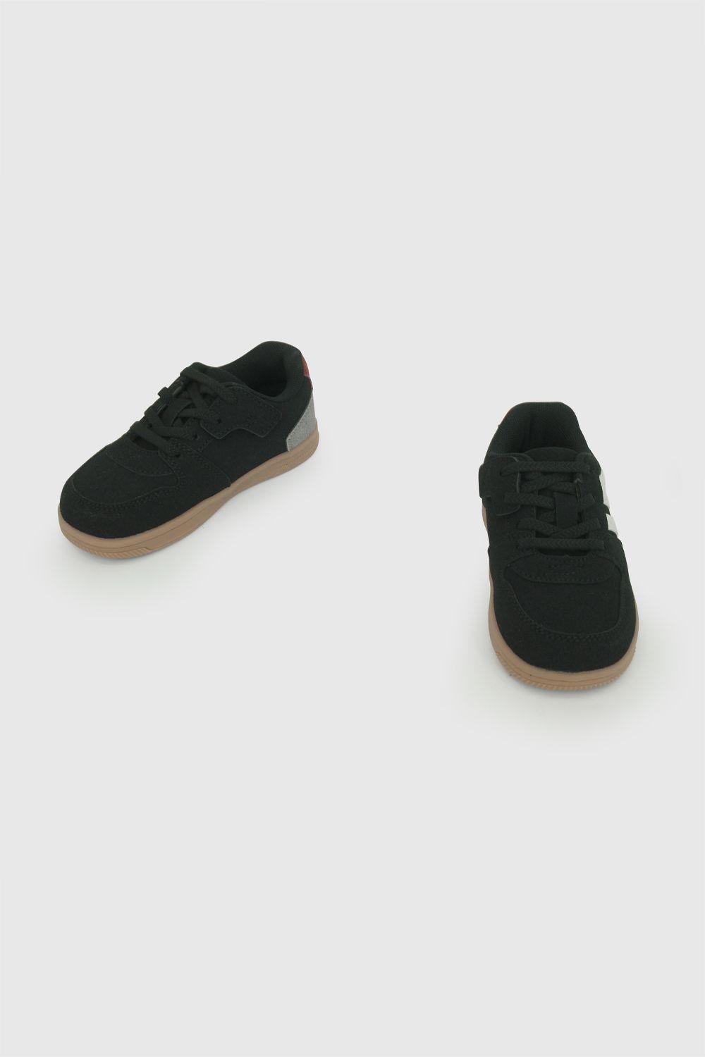 Zapatilla urbana niño caminante negra 21-27-3