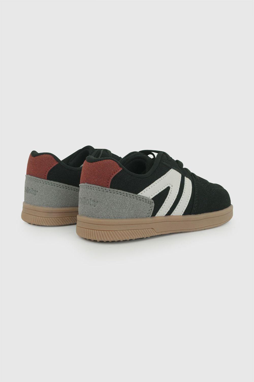 Zapatilla urbana niño caminante negra 21-27-4