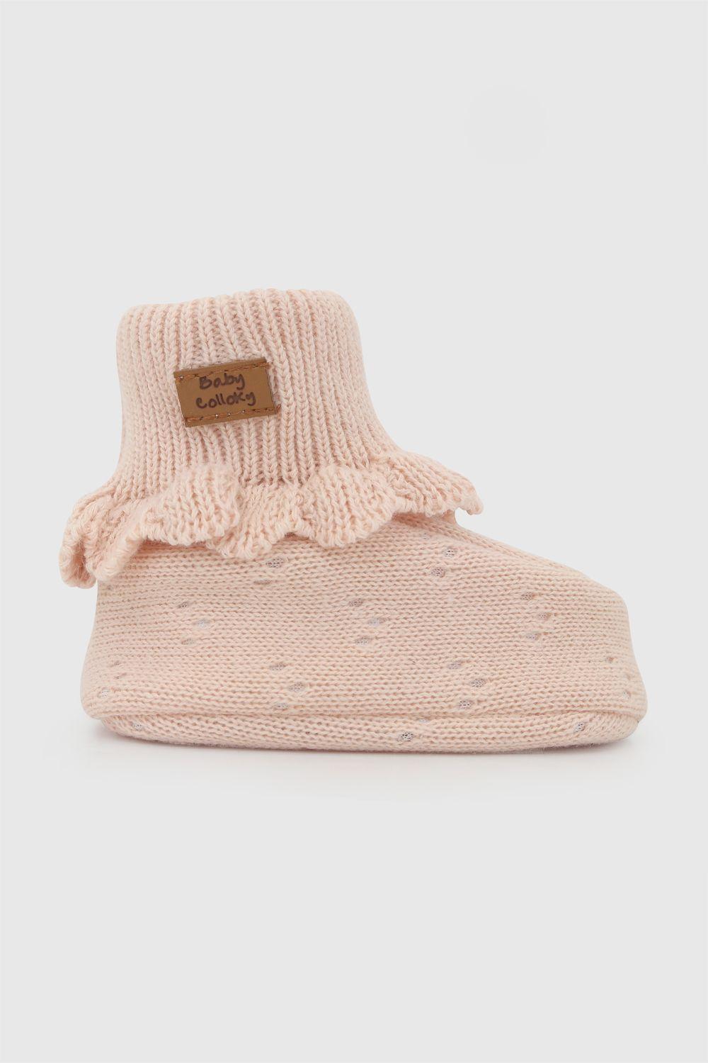 Zapato tejido niña bebe rosado 0/6m - 6/12m-1