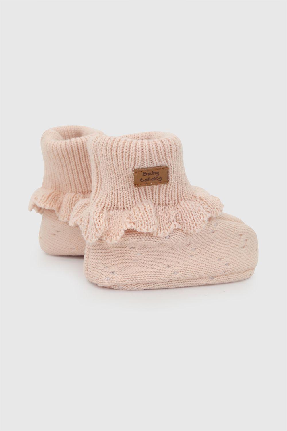 Zapato tejido niña bebe rosado 0/6m - 6/12m-4