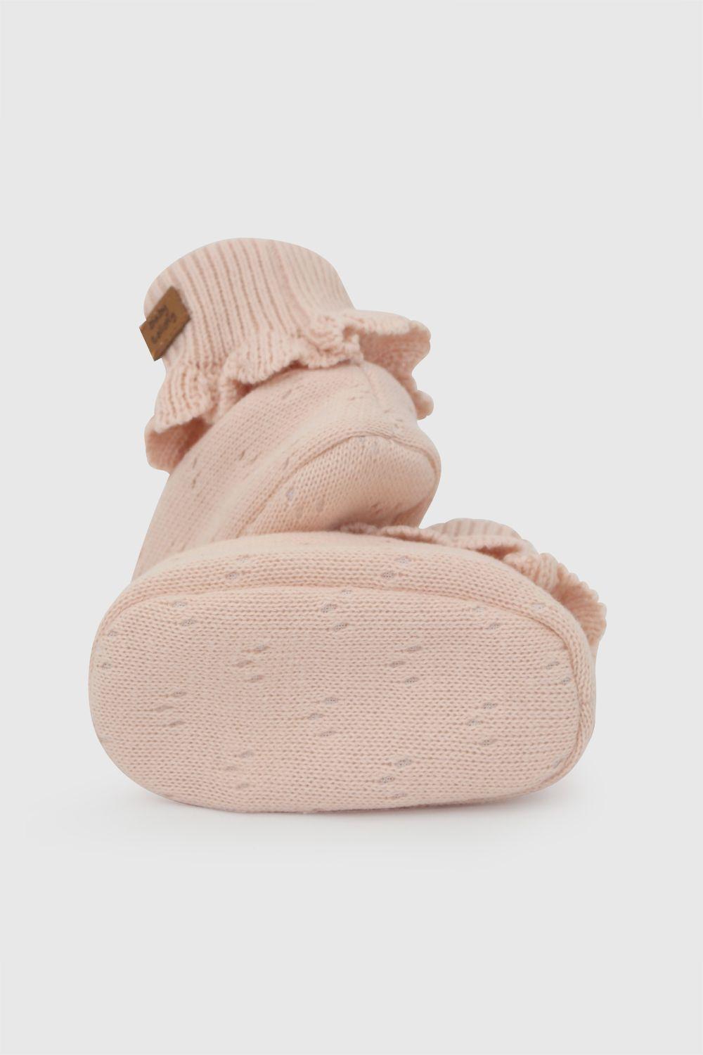 Zapato tejido niña bebe rosado 0/6m - 6/12m-3