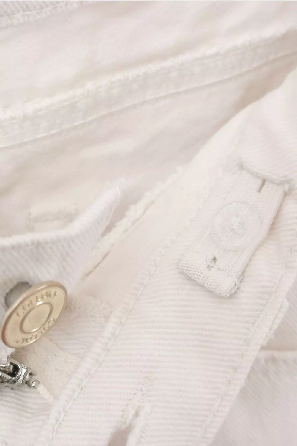Pantalón gabardina con flecos niña beige 3/4A a 12/13A-4
