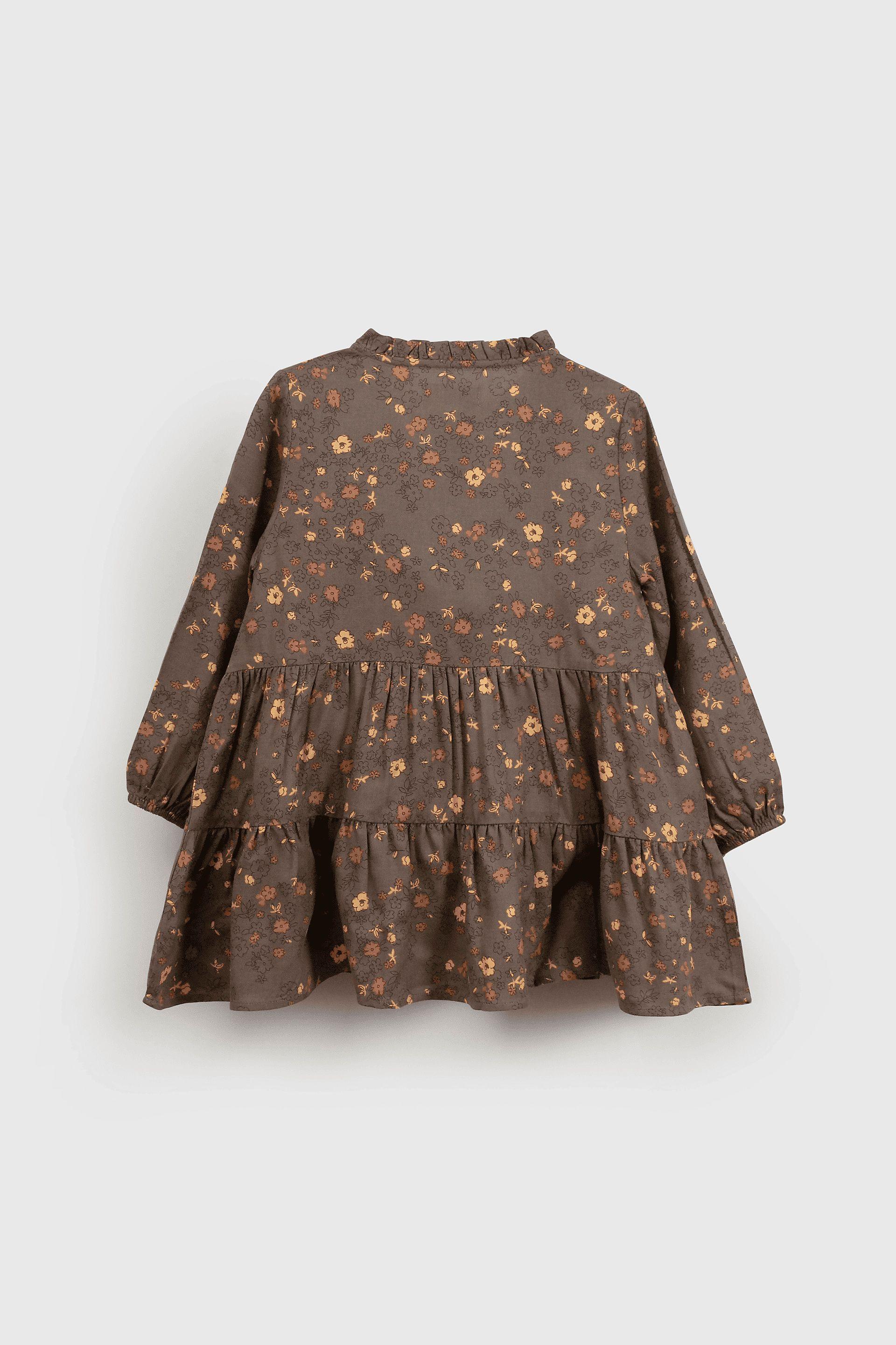 Vestido Gris Flores-1