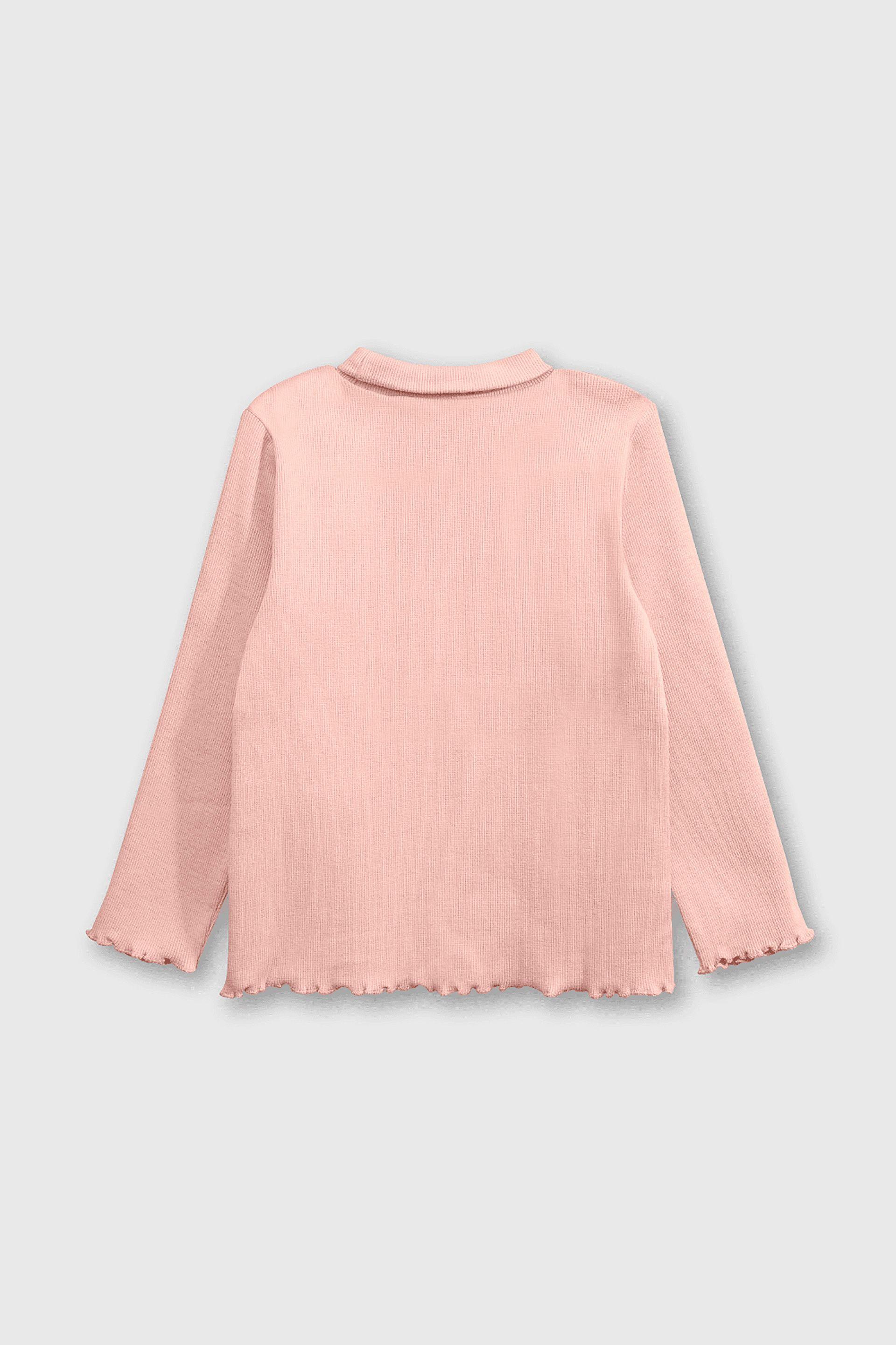 Beatle Liso Algodón Rosado para bebé de 3/6 a 36 Meses-1